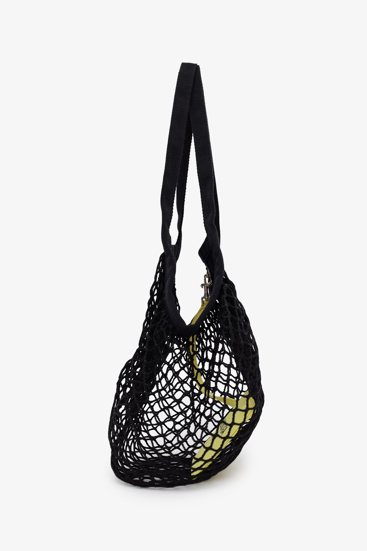 Balenciaga Black Mesh/Knit Shoulder Bag With Pouch