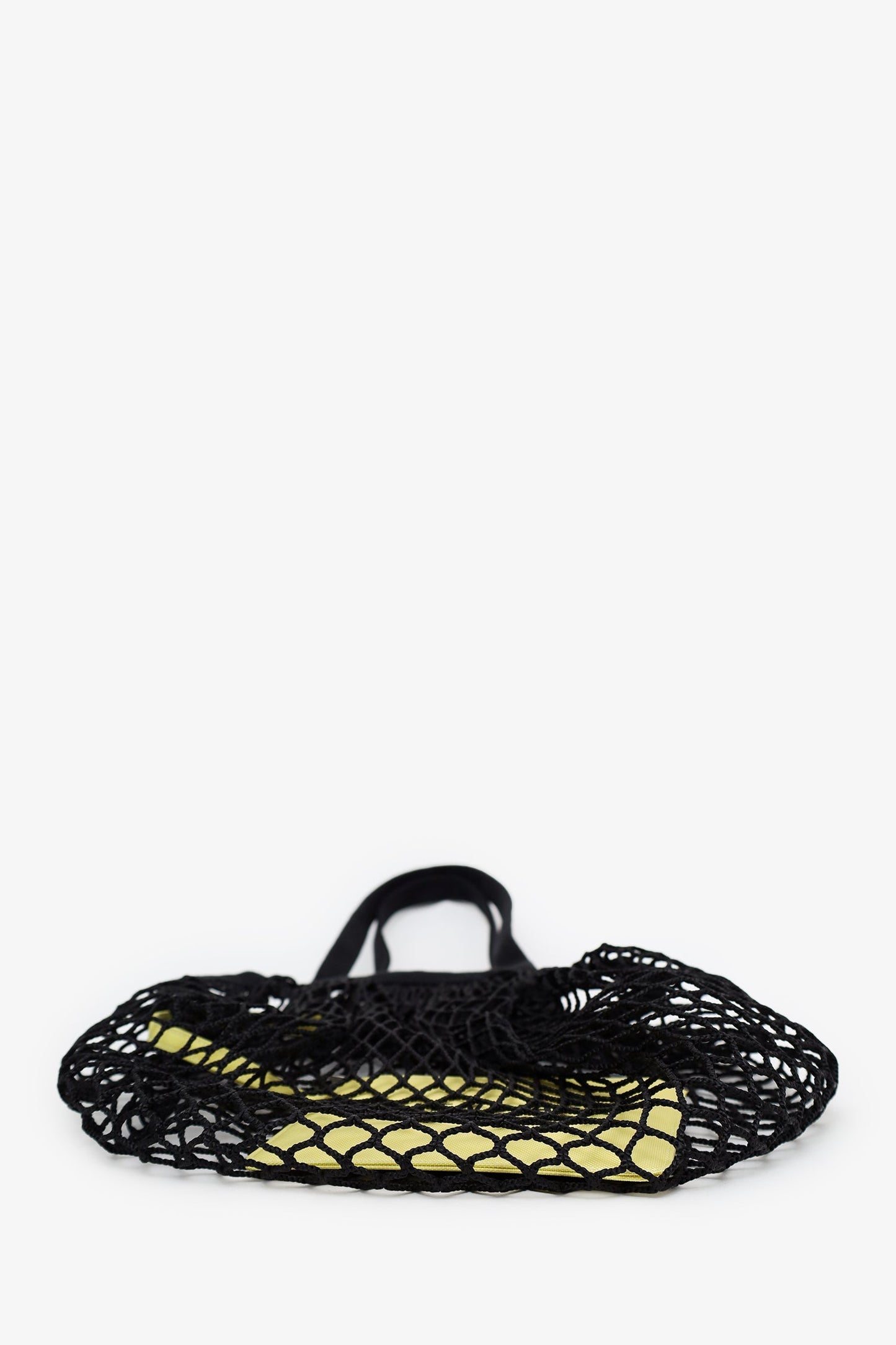 Balenciaga Black Mesh/Knit Shoulder Bag With Pouch