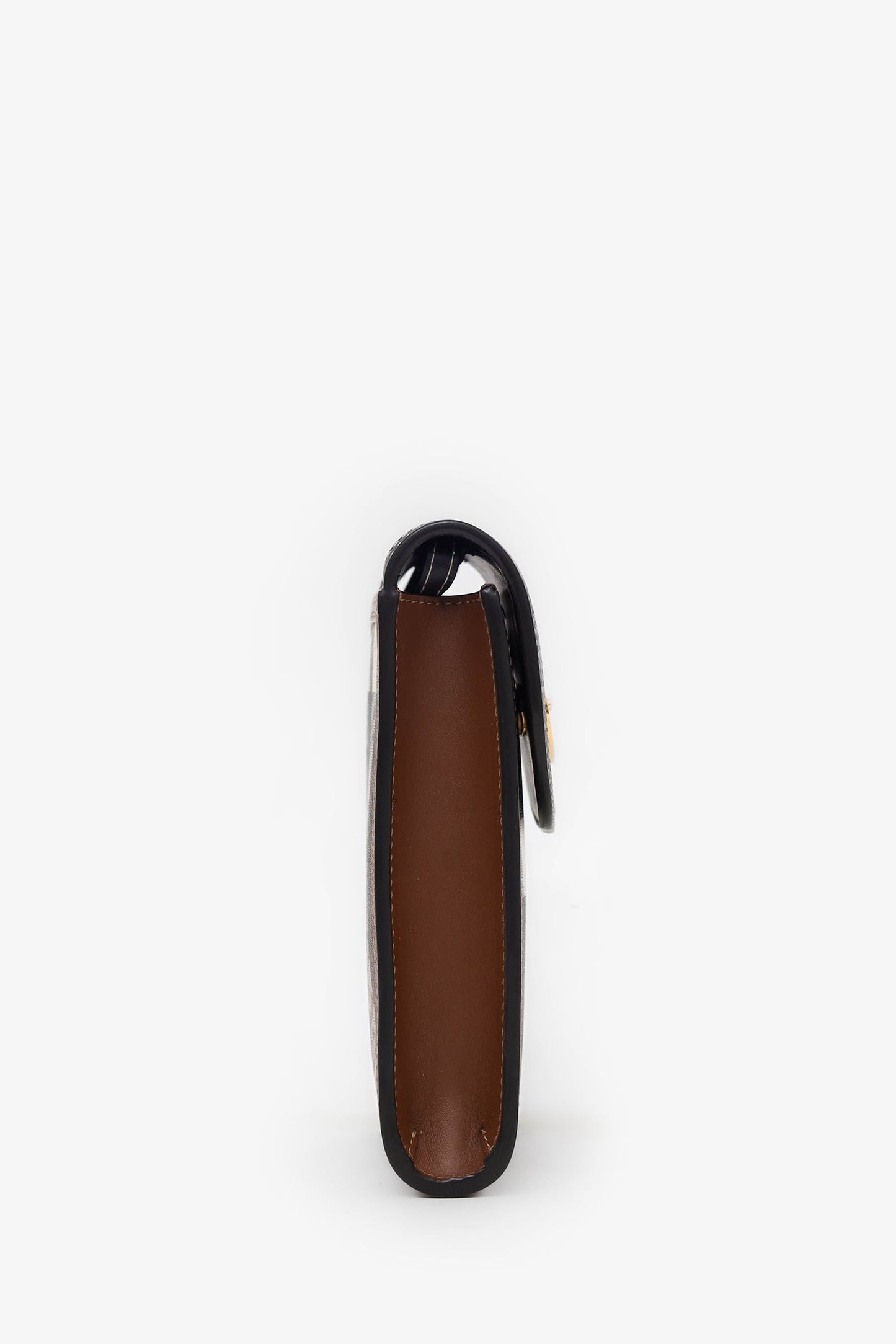 Burberry Brown Elizabeth Check Phone Pouch Shoulder Bag