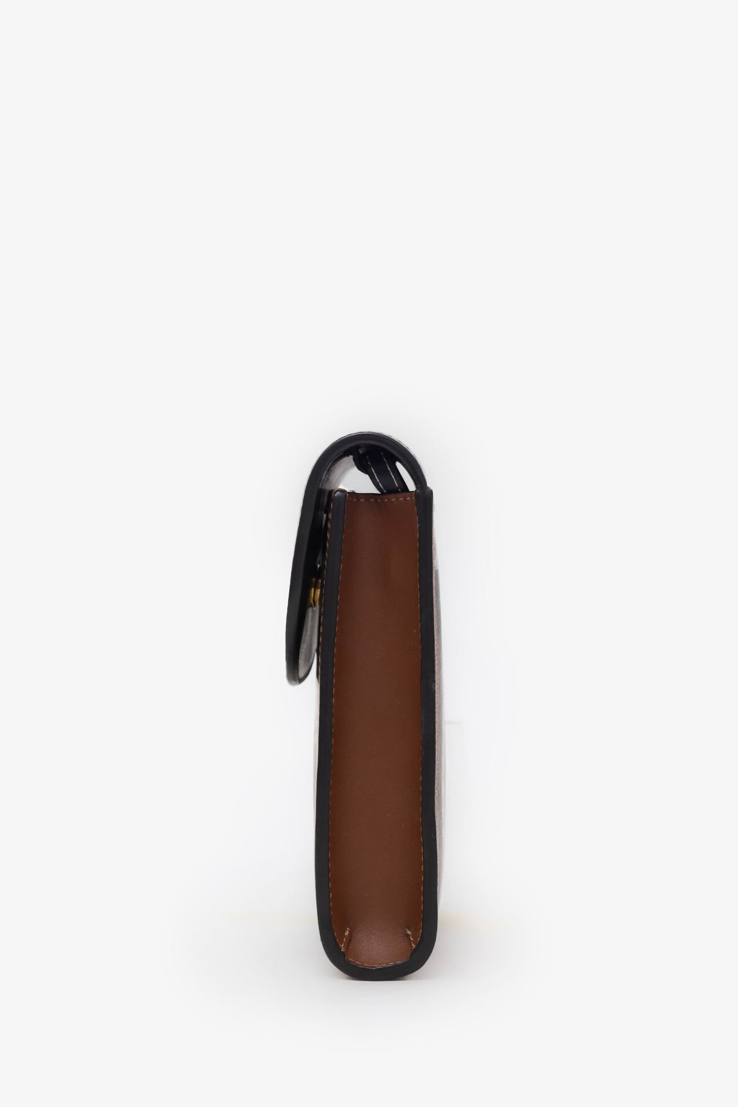 Burberry Brown Elizabeth Check Phone Pouch Shoulder Bag