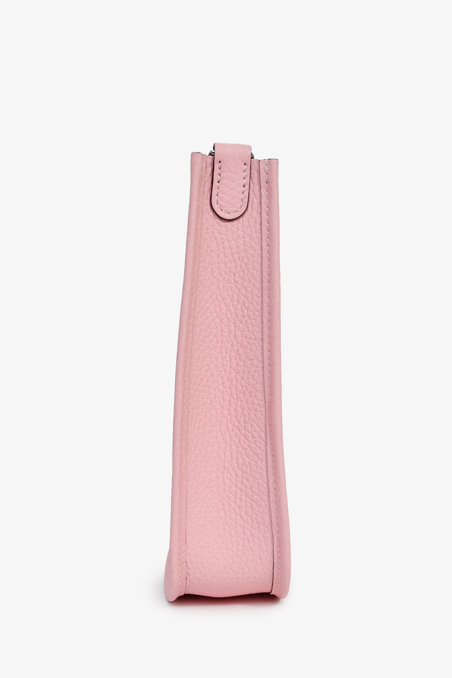 Hermès 2025 Rose Sakura Clemence Leather Evelyne TPM Crossbody