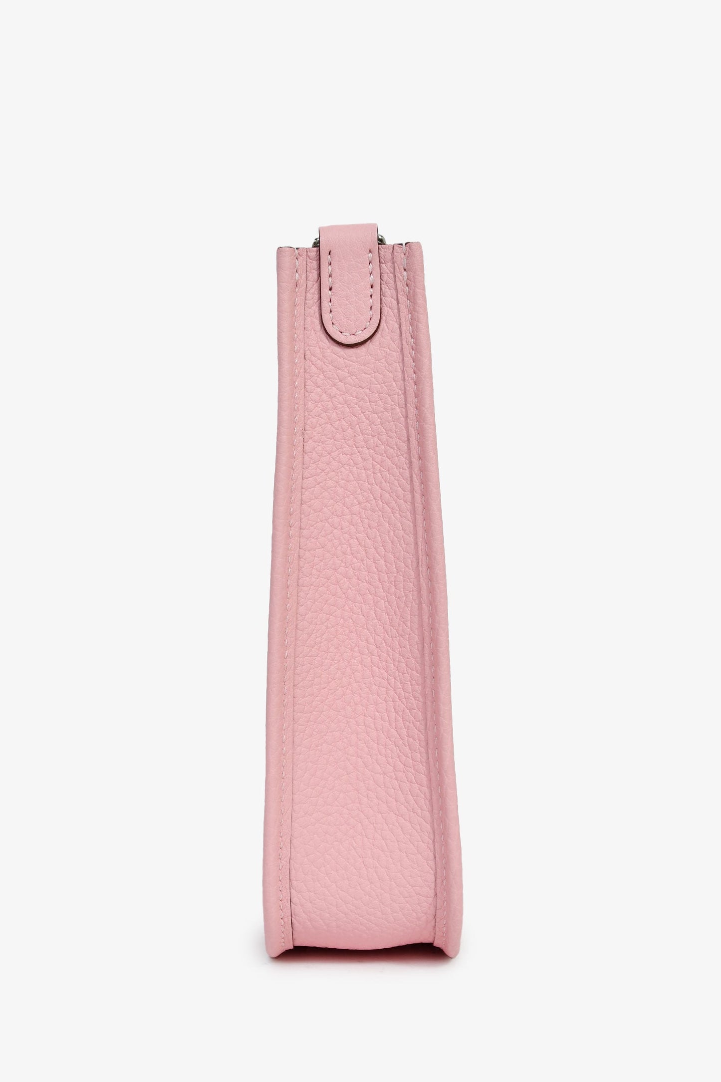 Hermès 2025 Rose Sakura Clemence Leather Evelyne TPM Crossbody