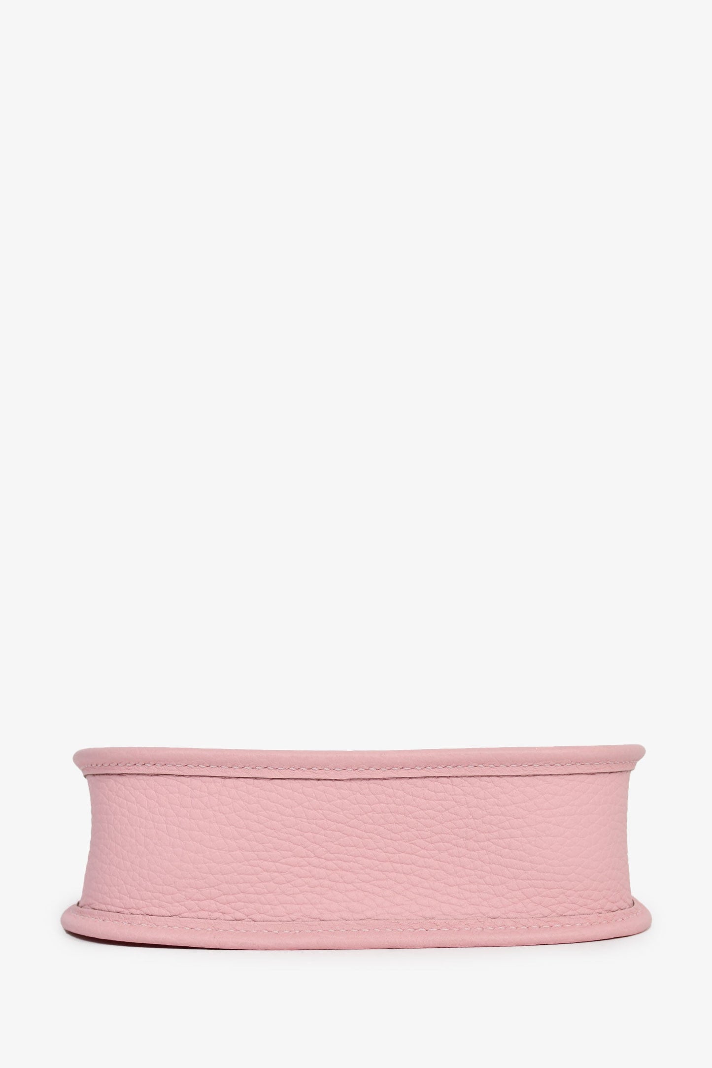 Hermès 2025 Rose Sakura Clemence Leather Evelyne TPM Crossbody