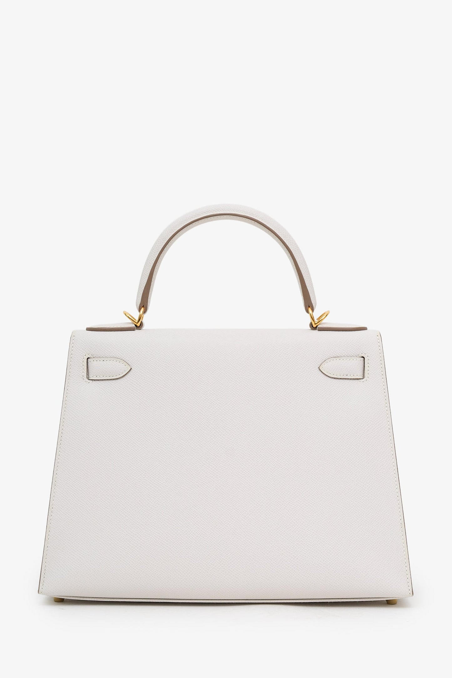 Hermès 2024 Gris Pale Epsom Leather Sellier Kelly 28 With Strap