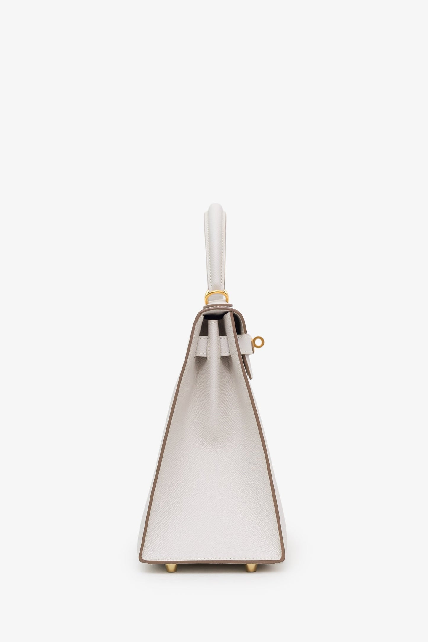Hermès 2024 Gris Pale Epsom Leather Sellier Kelly 28 With Strap