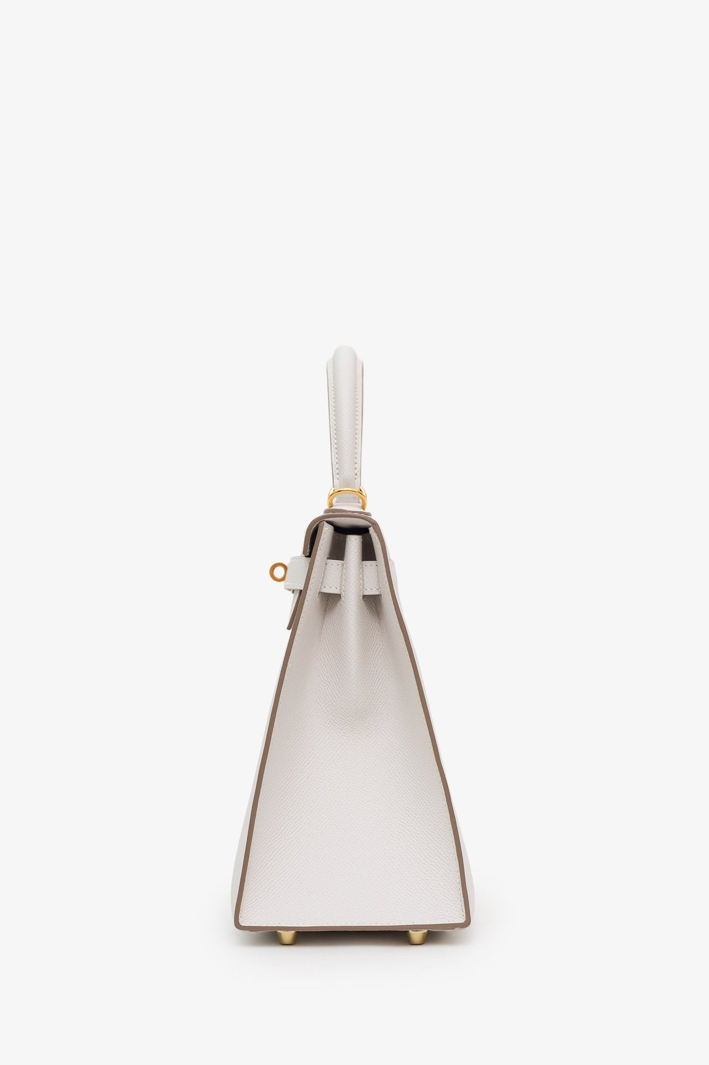 Hermès 2024 Gris Pale Epsom Leather Sellier Kelly 28 With Strap