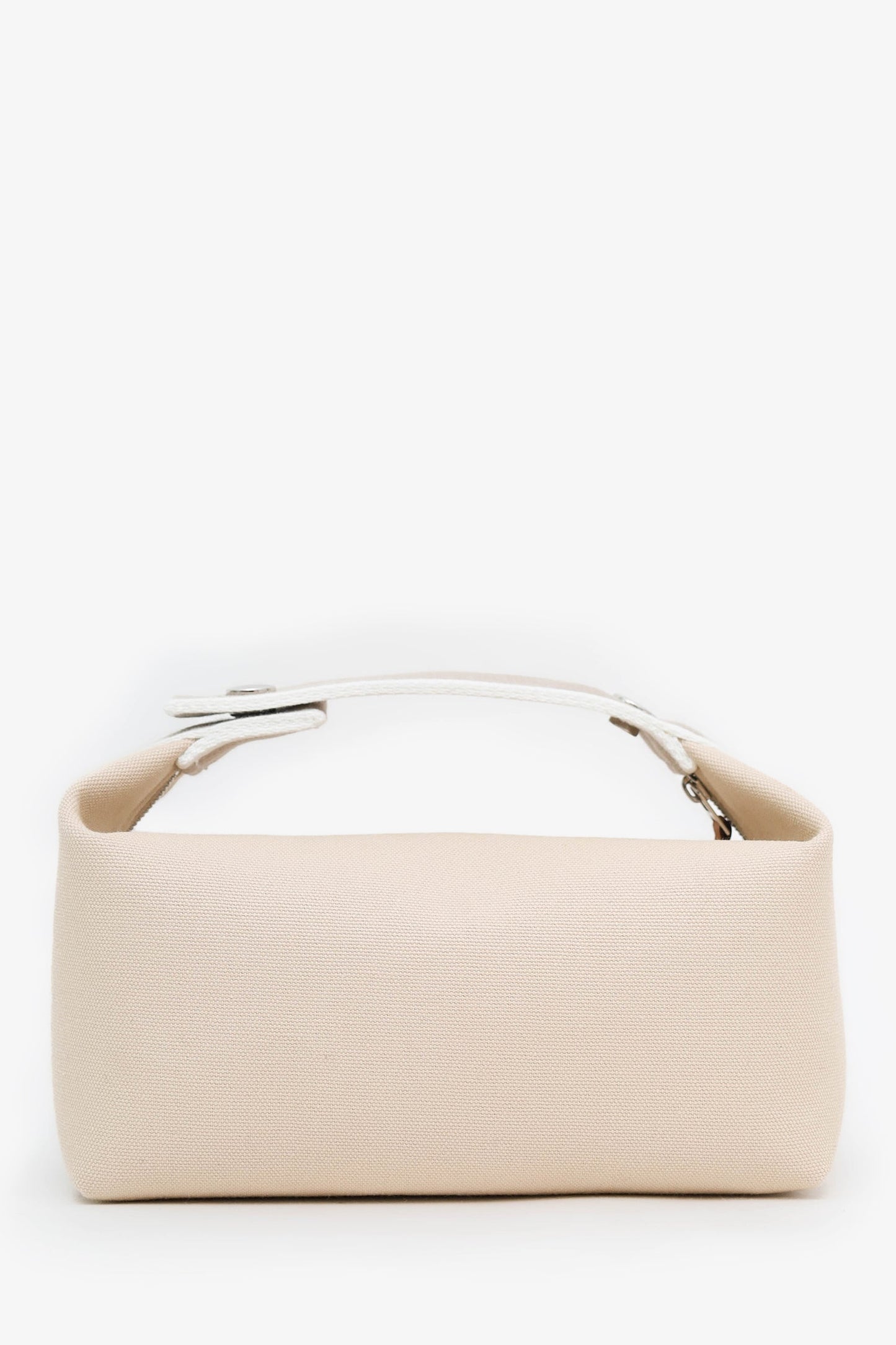 Hermès Beige Canvas Small Bride-a-Brac Case