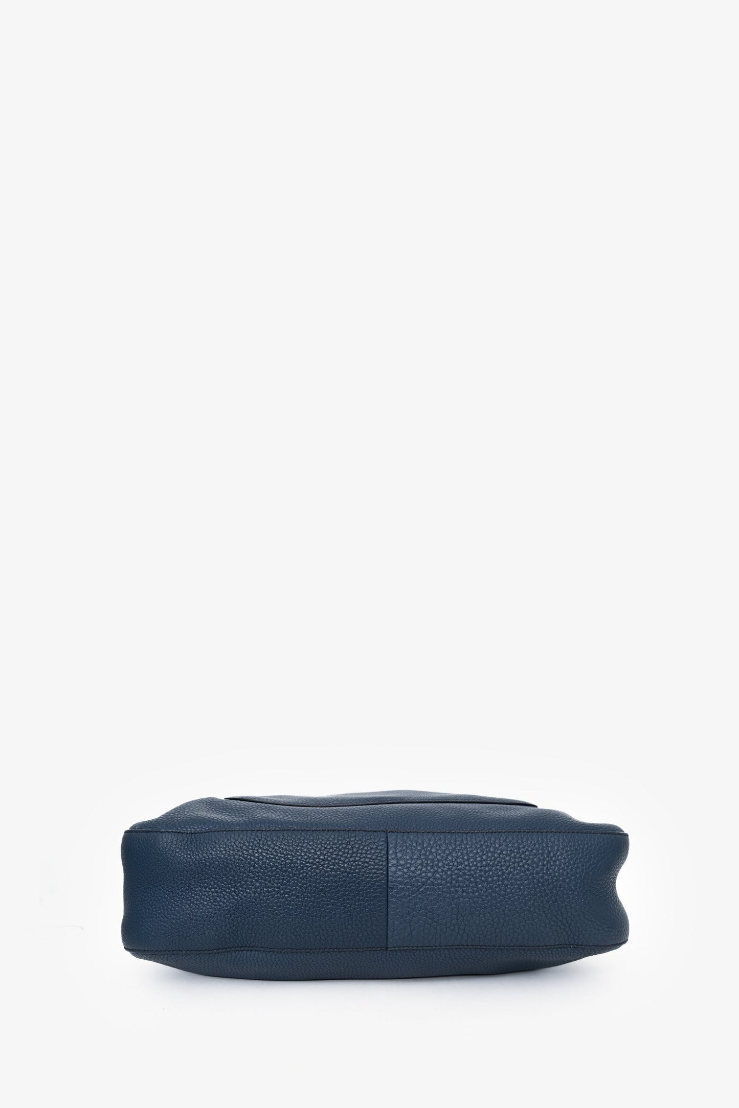 Prada Blue Leather Vitello Corsica Pocket Hobo Bag