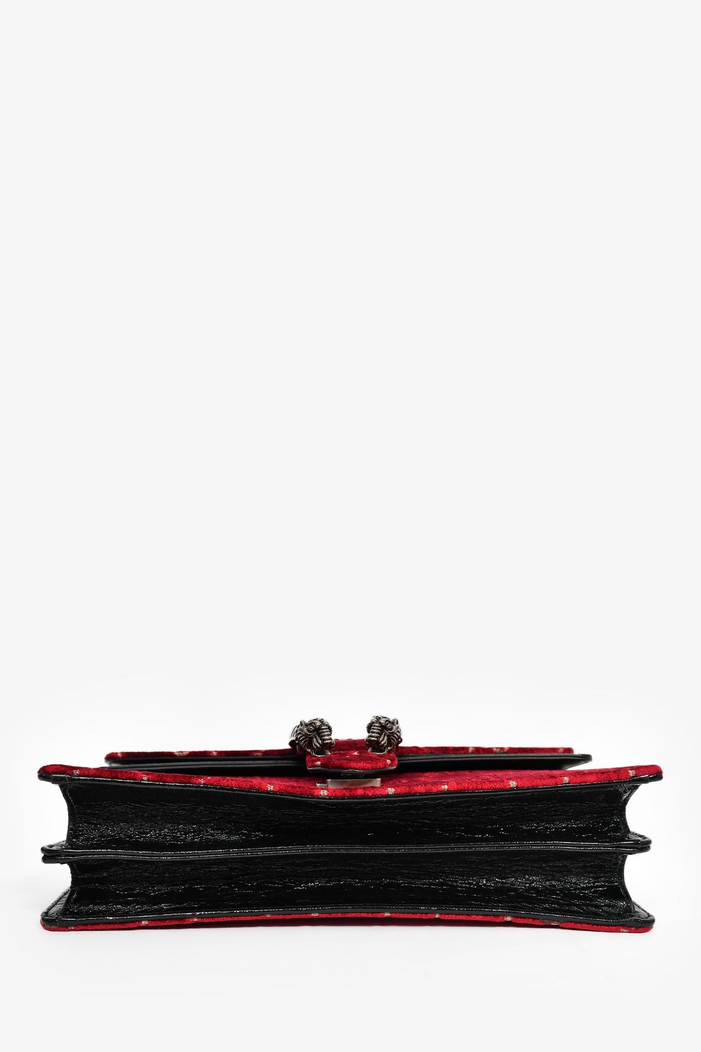 Gucci Red Velvet GG Monogram Medium 'Dionysus' Shoulder Bag
