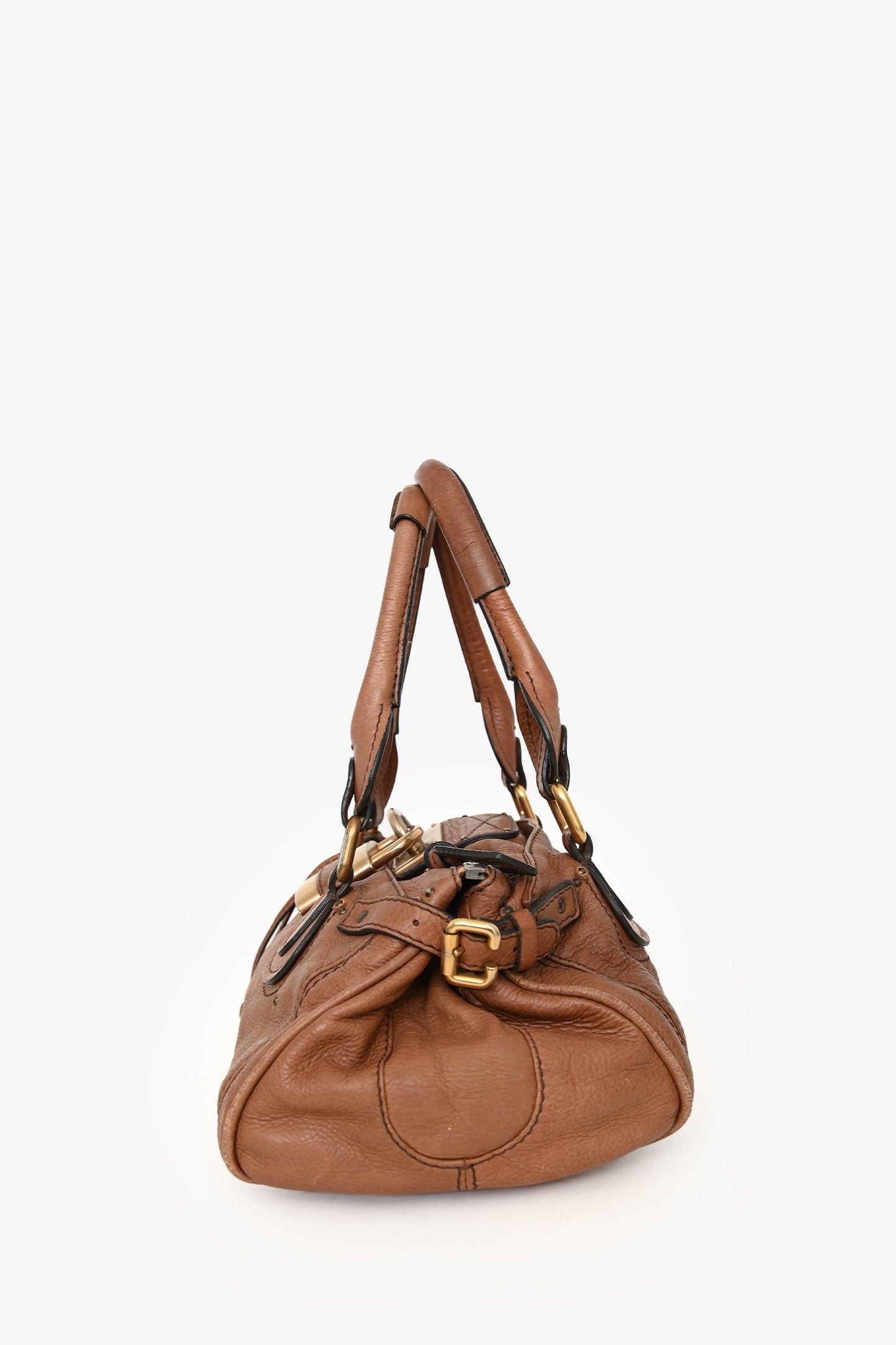 Chloe 2007 Vintage Brown Leather Paddington Bag