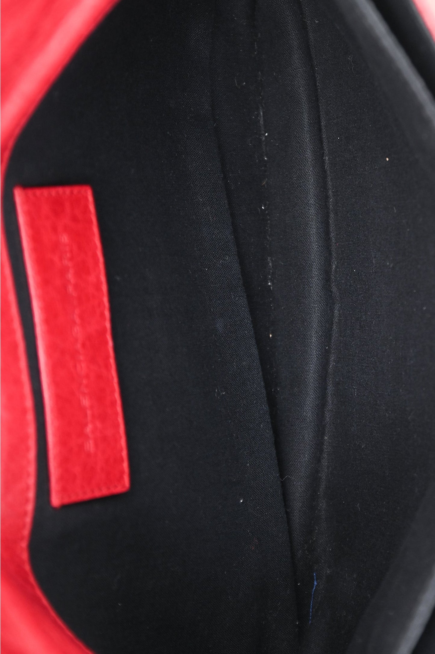Balenciaga Red Leather Lambskin Motocross Giant 12 Envelope Clutch