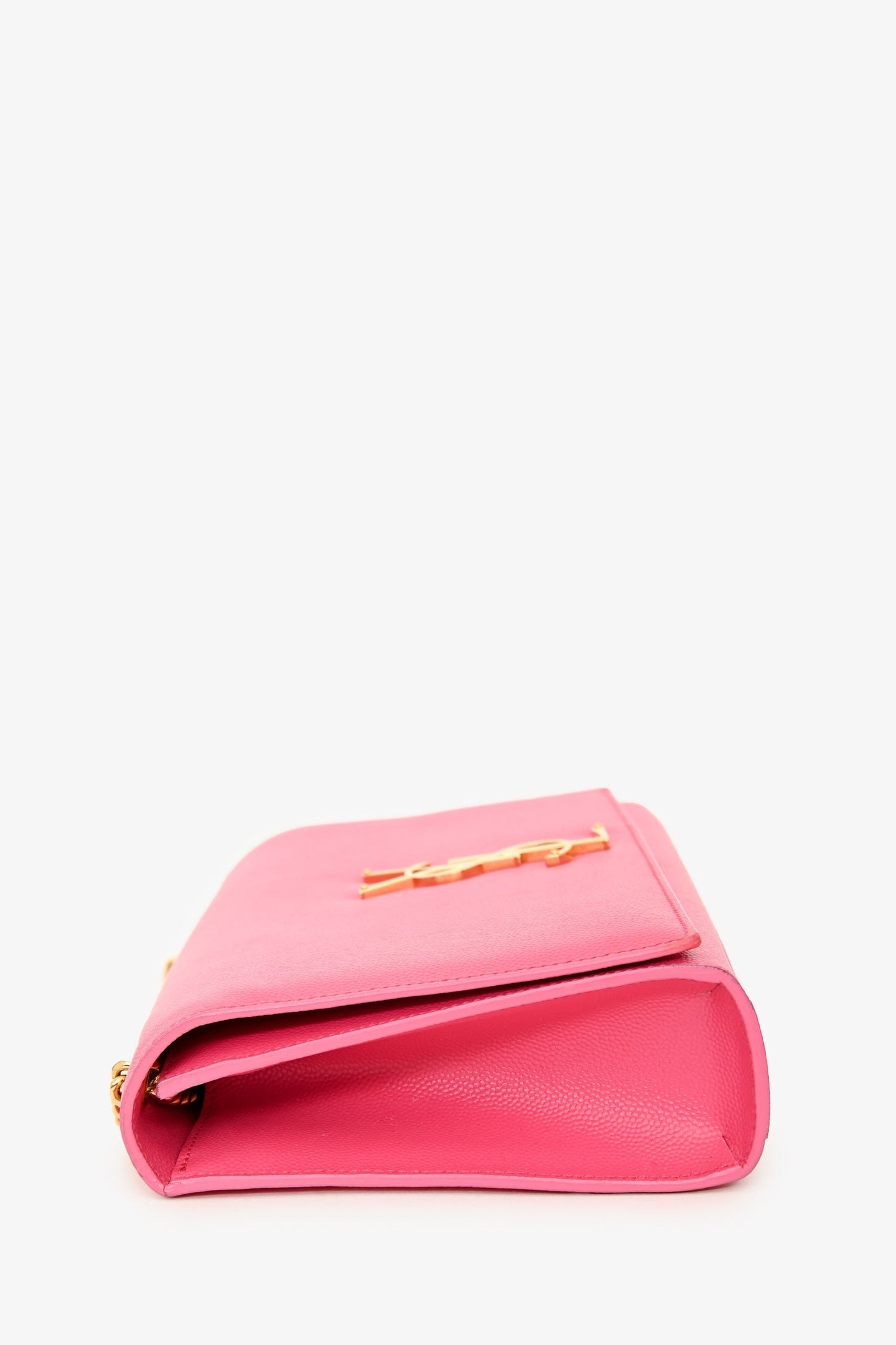 Saint Laurent Pink Leather Monogram Medium Kate Shoulder Bag