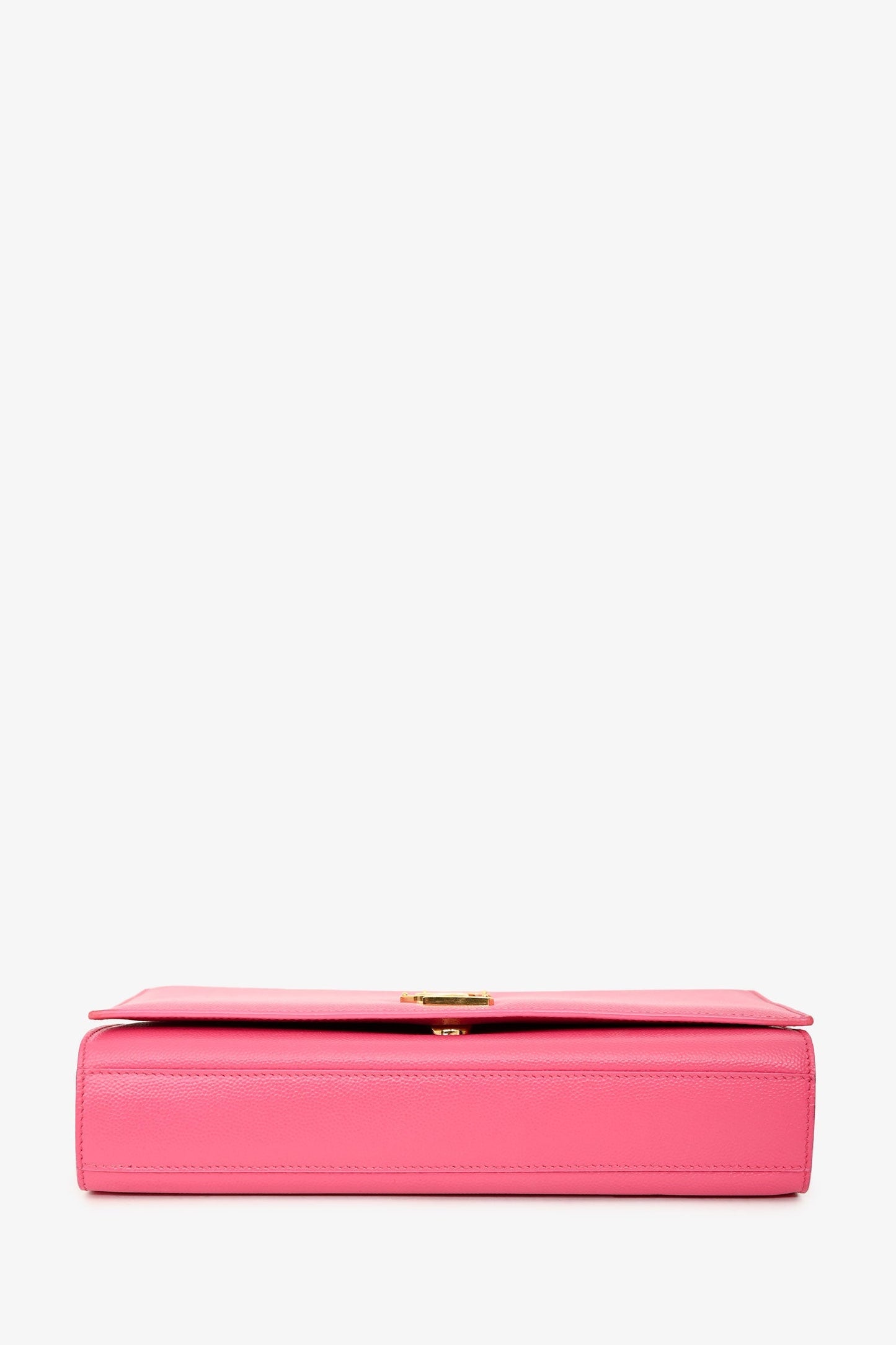Saint Laurent Pink Leather Monogram Medium Kate Shoulder Bag