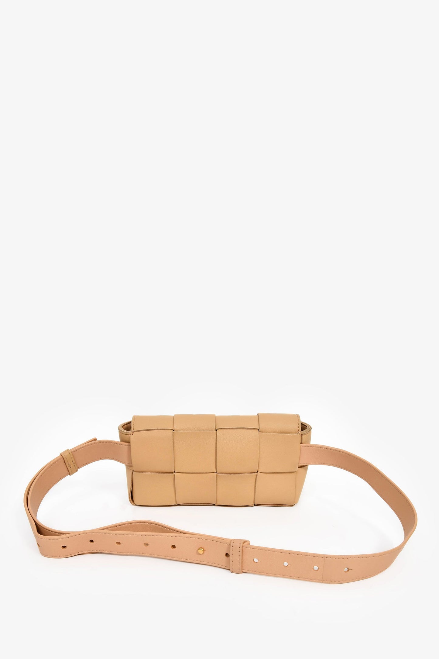 Bottega Veneta Tan Leather Small Cassette Belt Bag