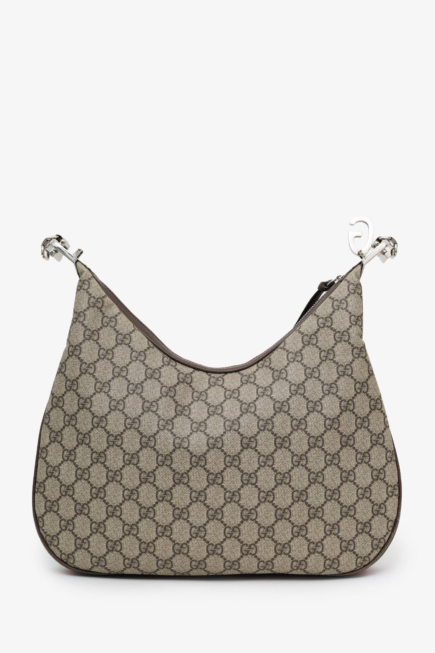 Gucci GG Canvas Supreme 'Attache' Medium Shoulder Bag With Two Straps