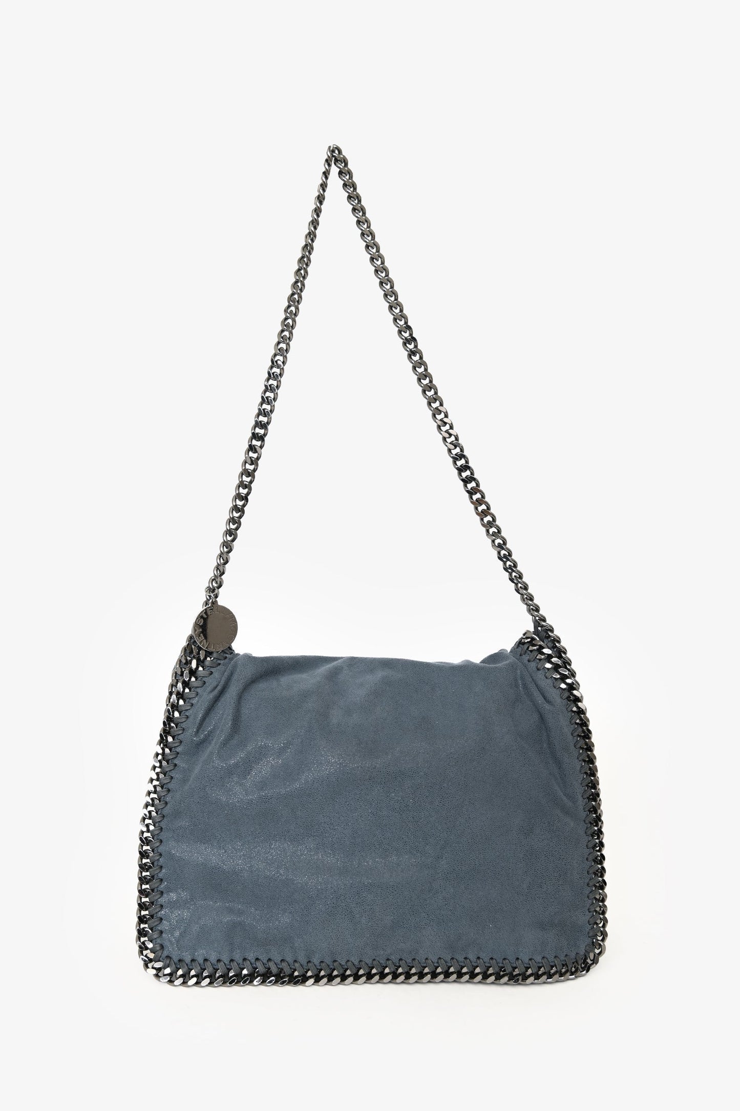 Stella McCartney Blue Falabella Fold Over Shoulder Bag
