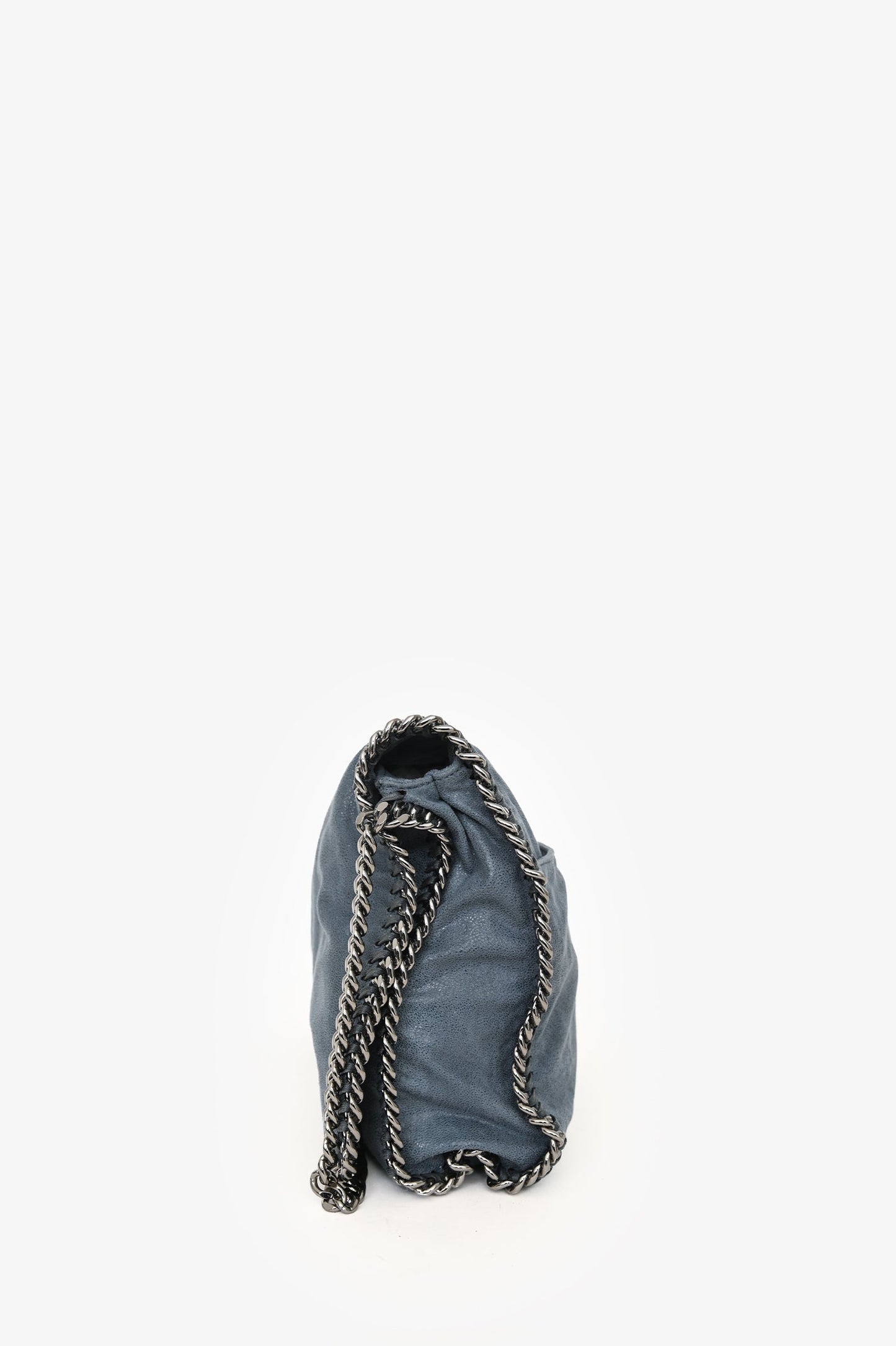 Stella McCartney Blue Falabella Fold Over Shoulder Bag