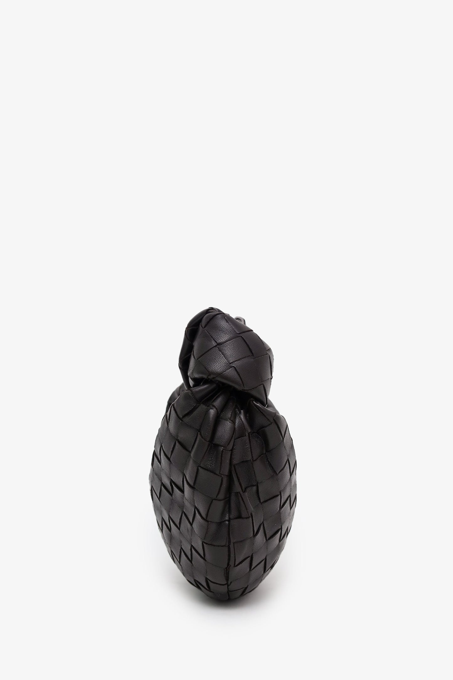Bottega Veneta Dark Brown Intrecciato Lambskin Mini Jodie Bag