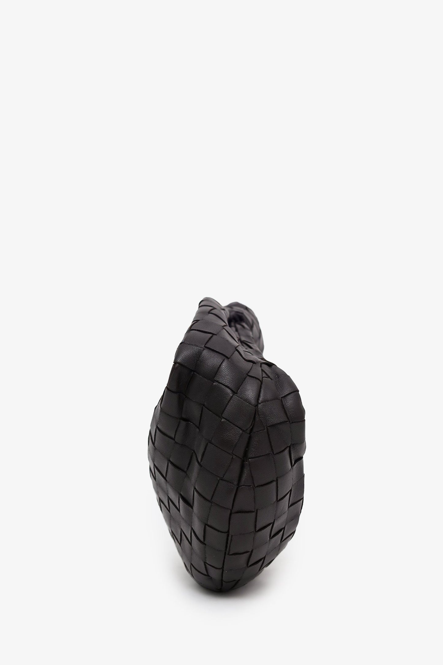 Bottega Veneta Dark Brown Intrecciato Lambskin Mini Jodie Bag