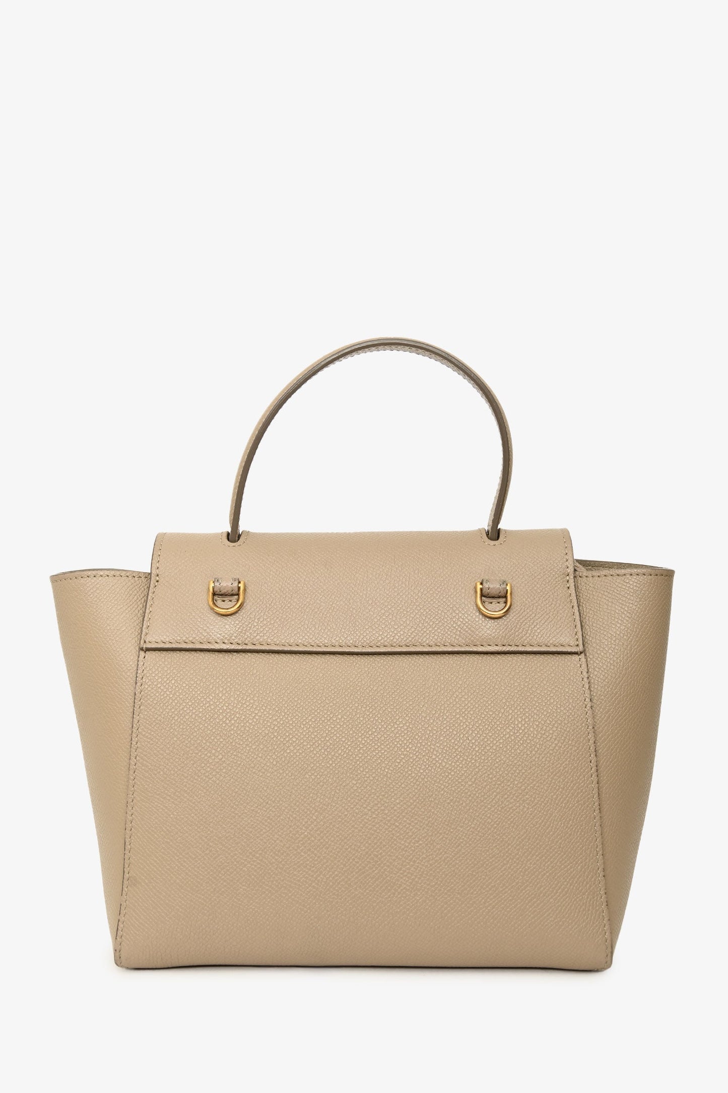 Celine 2022 Beige Grained Calfskin Nano Belt Bag