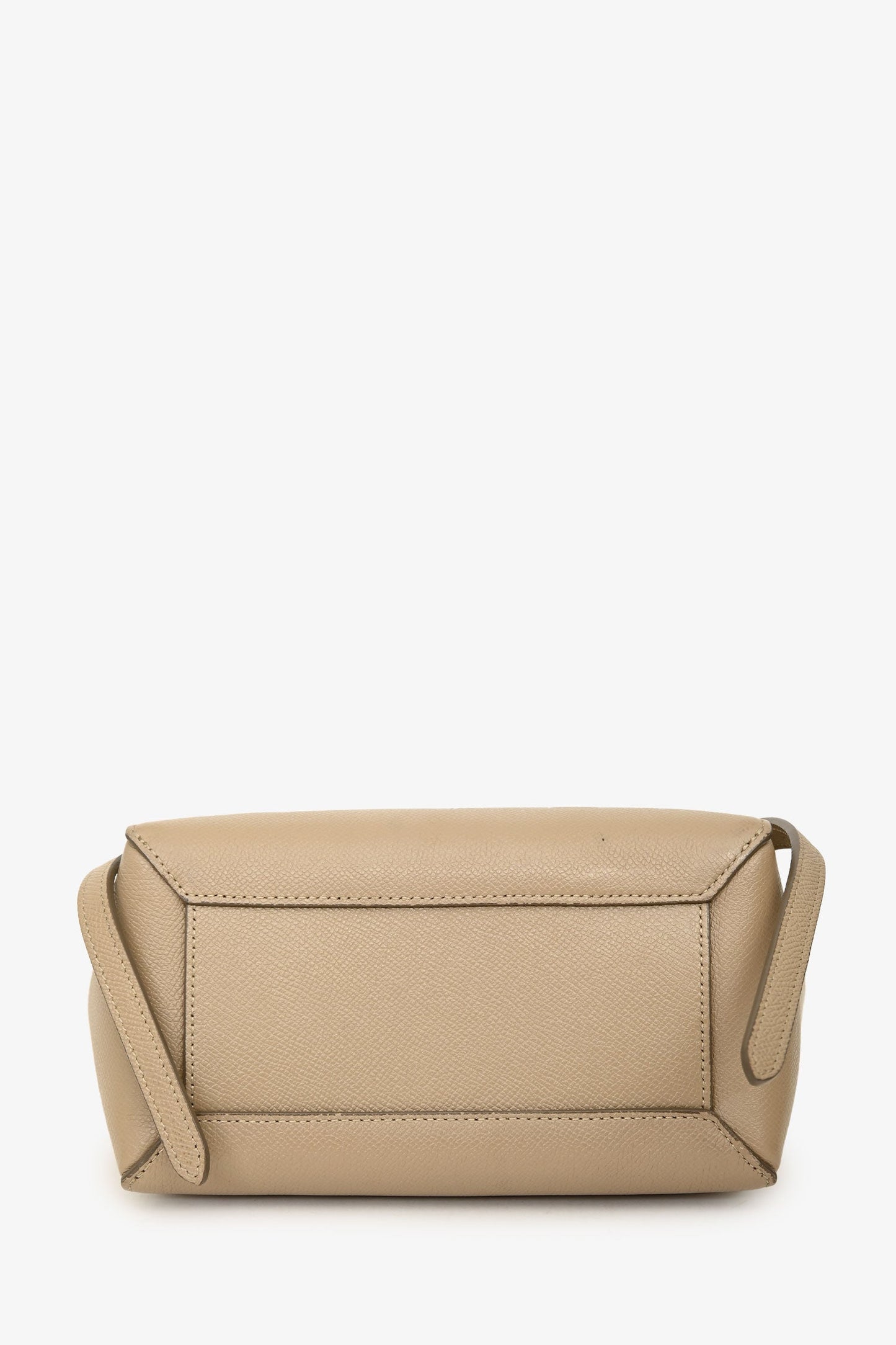 Celine 2022 Beige Grained Calfskin Nano Belt Bag