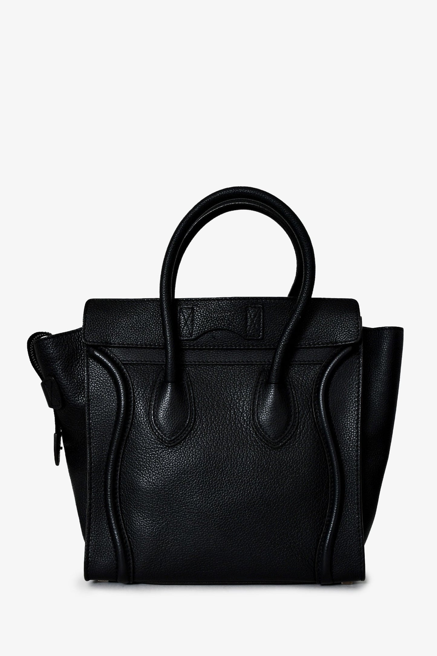 Celine 2012 Black Leather Micro Luggage Bag