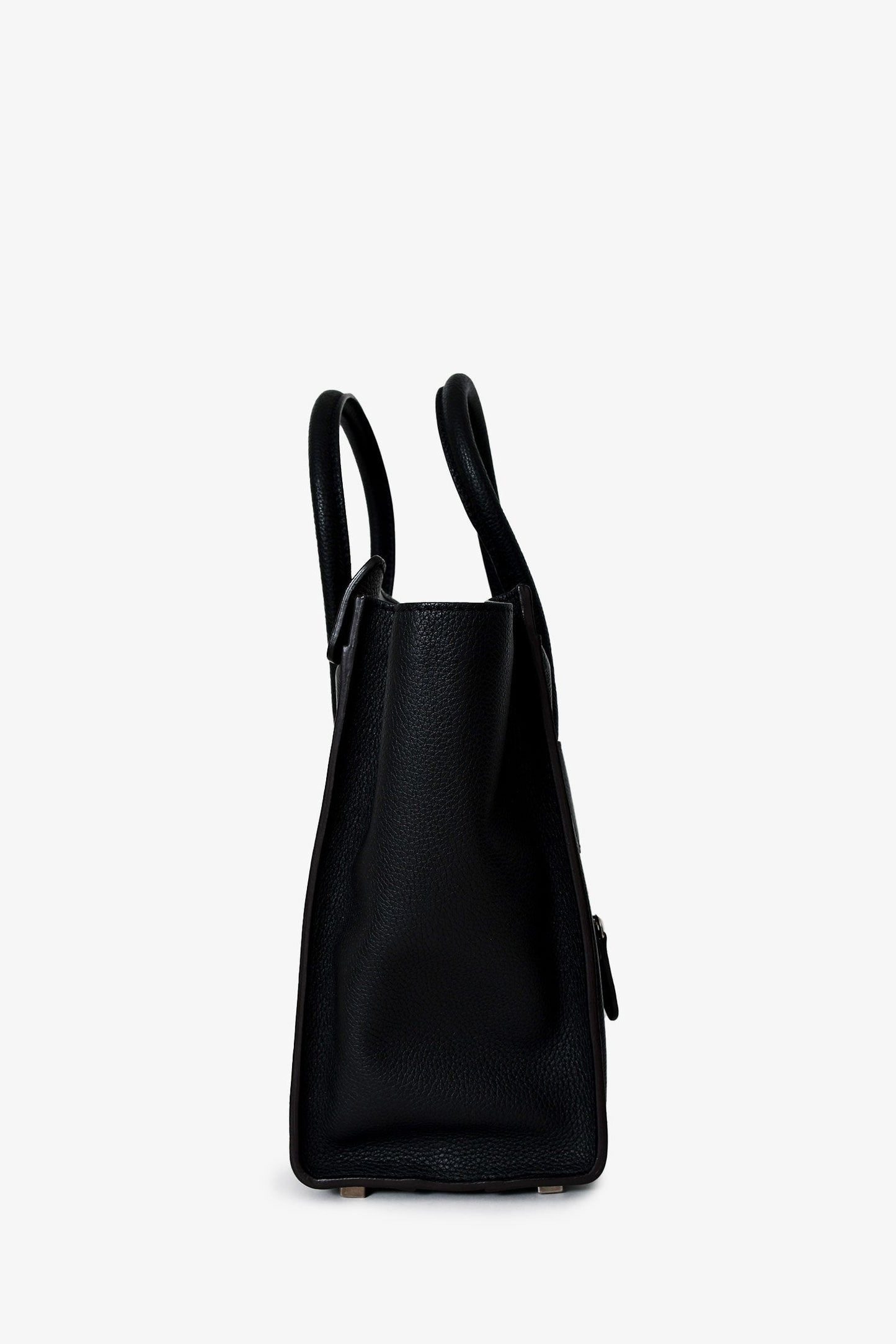 Celine 2012 Black Leather Micro Luggage Bag