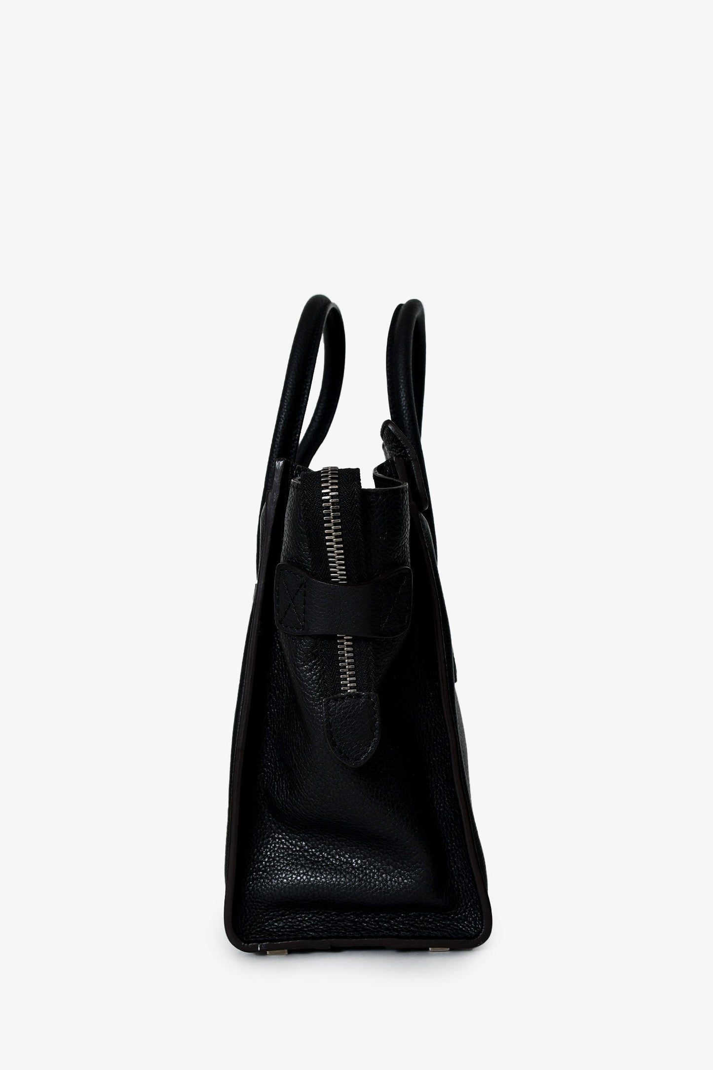 Celine 2012 Black Leather Micro Luggage Bag