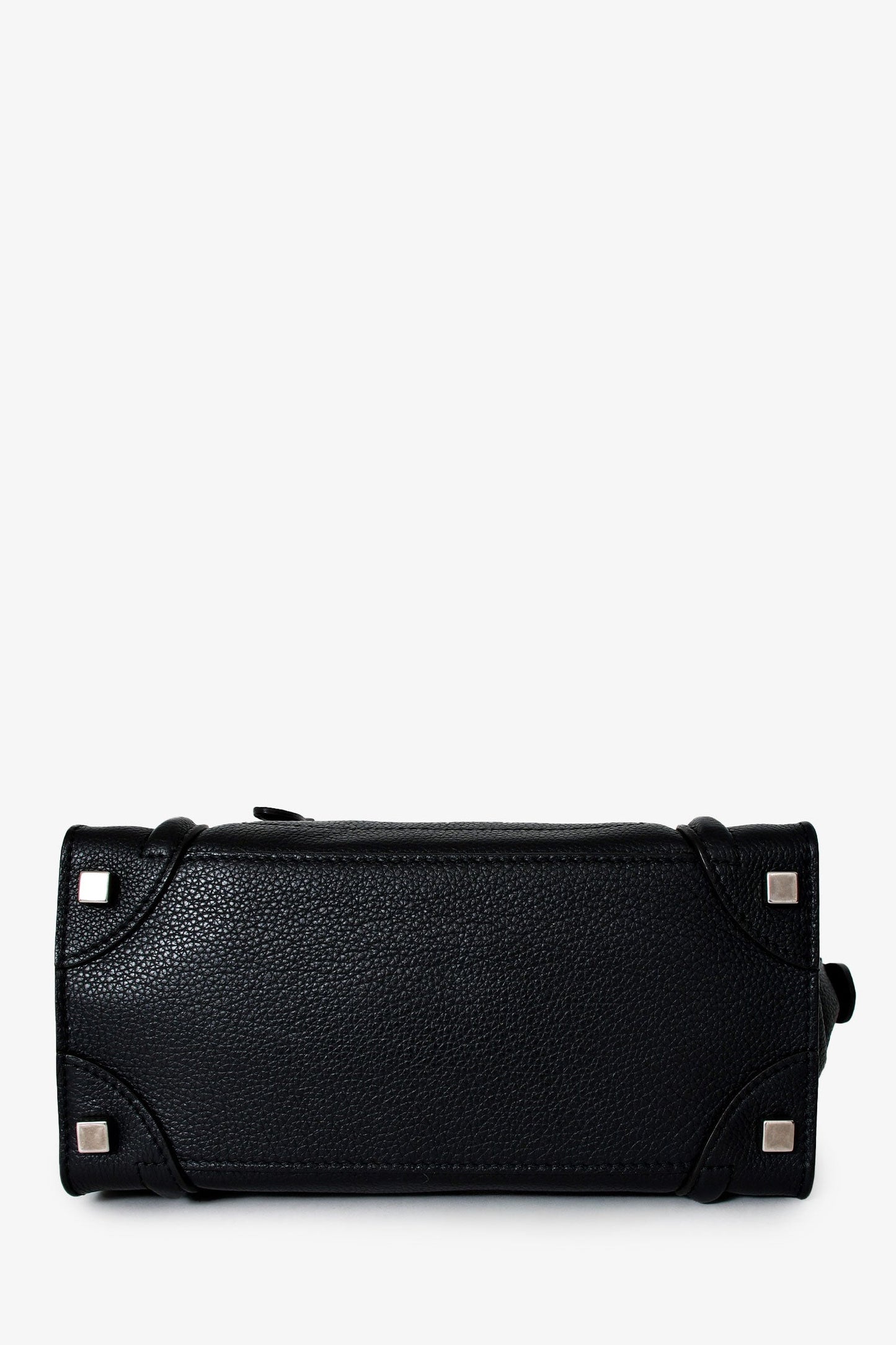 Celine 2012 Black Leather Micro Luggage Bag