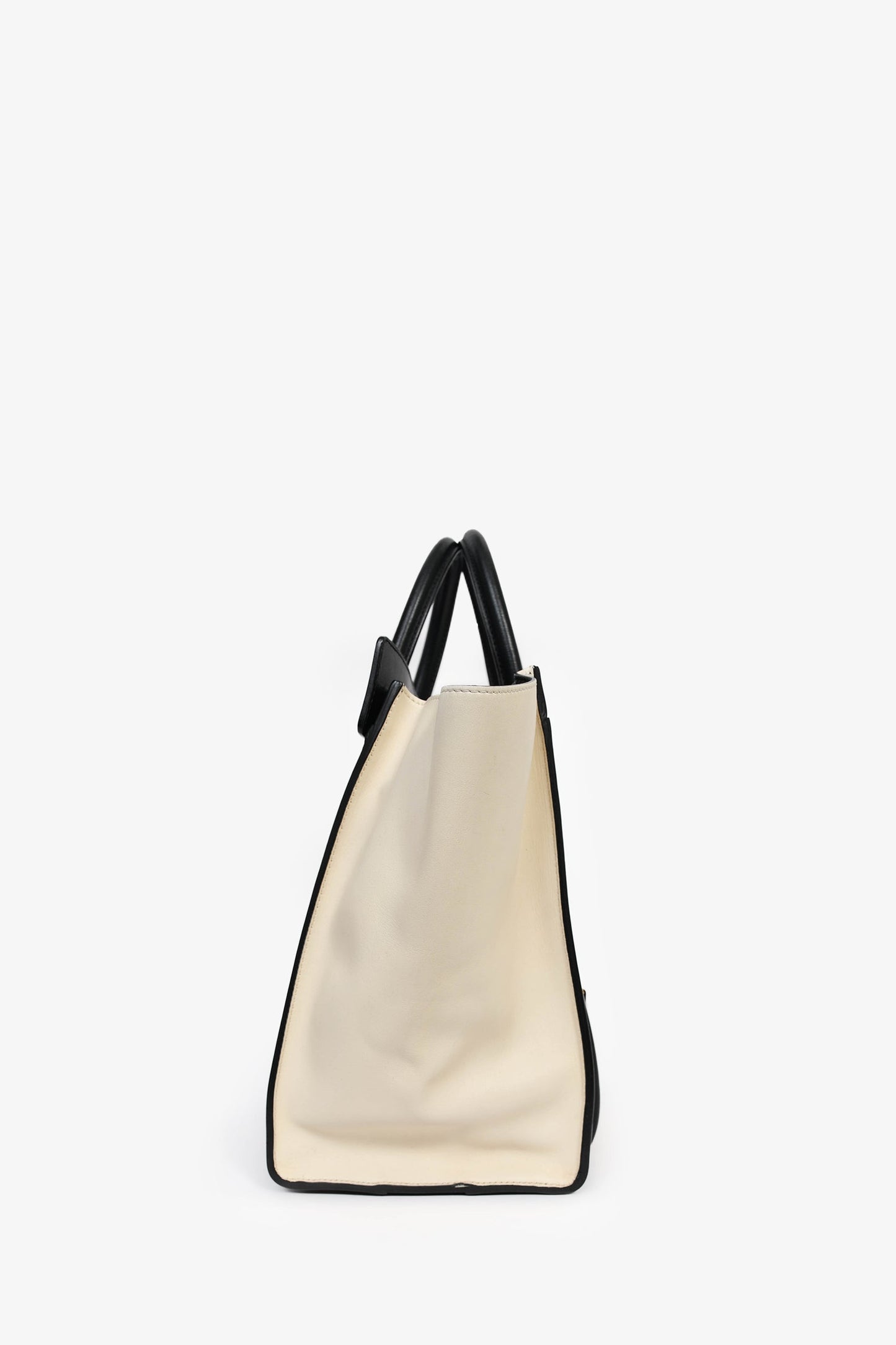 Celine Taupe Tri-Coloured Small Luggage Tote