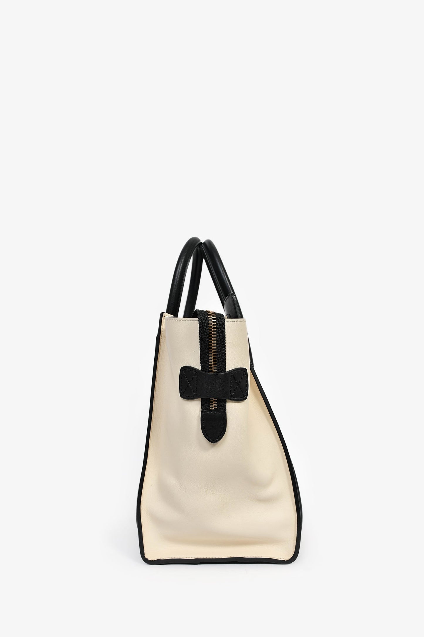 Celine Taupe Tri-Coloured Small Luggage Tote