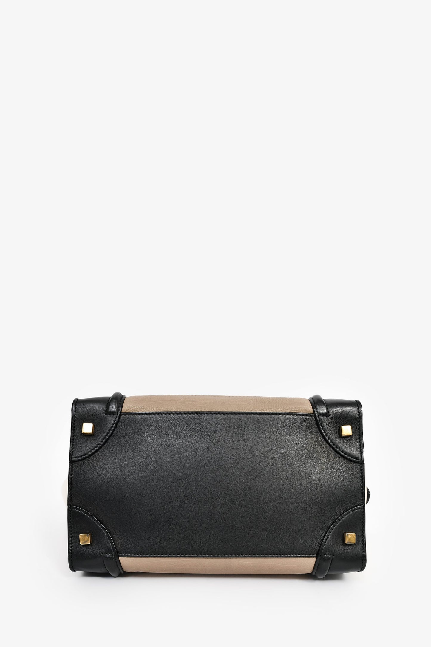 Celine Taupe Tri-Coloured Small Luggage Tote