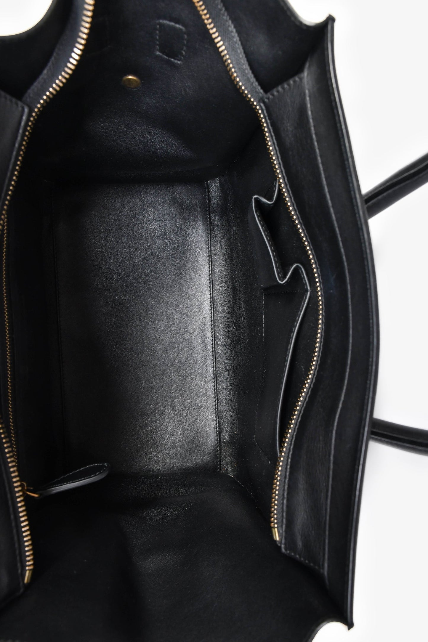 Celine Taupe Tri-Coloured Small Luggage Tote