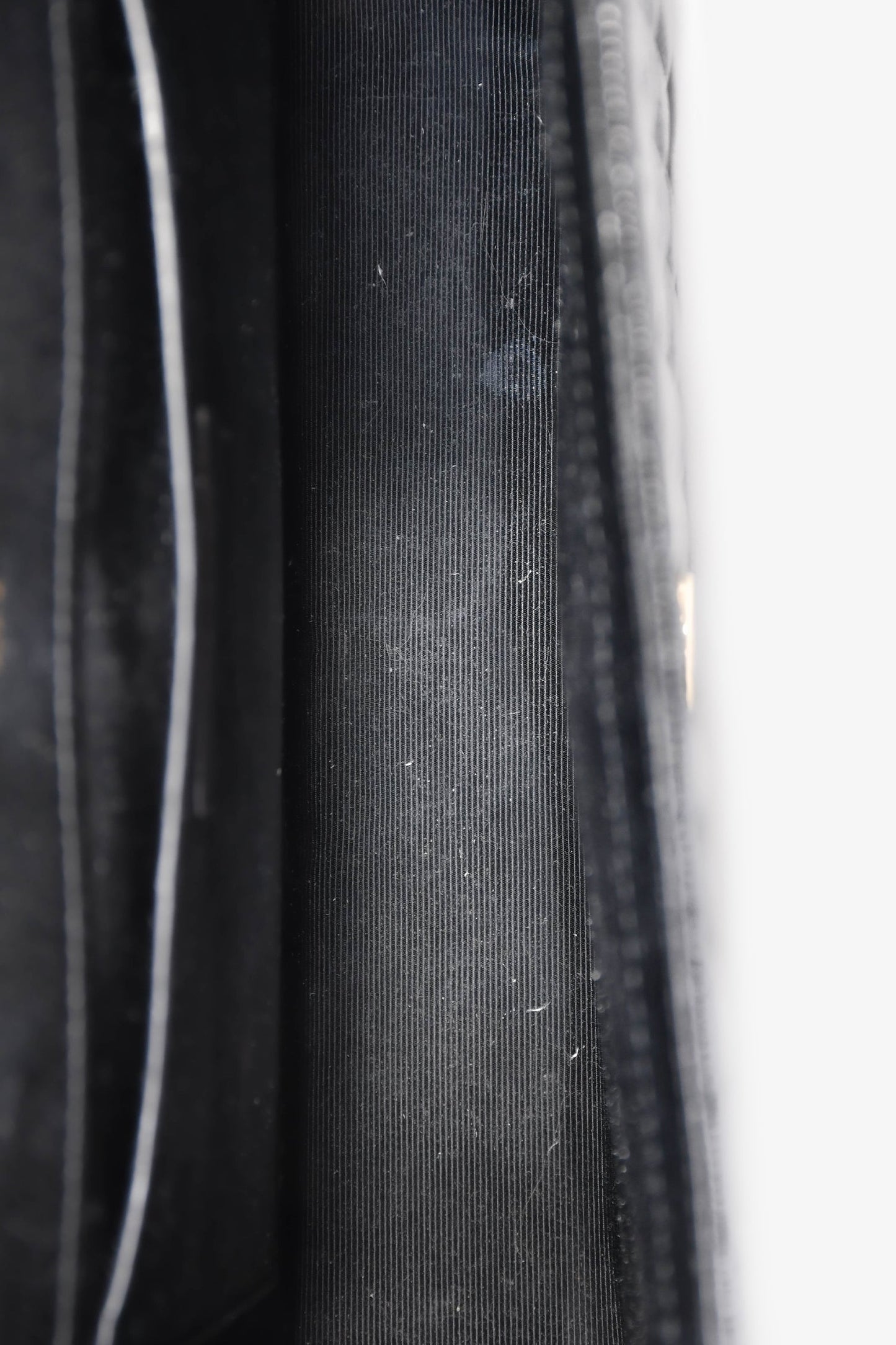 Saint Laurent Black Grained Leather Tri-Quilted Envelope Chain Medium Shoulder Bag