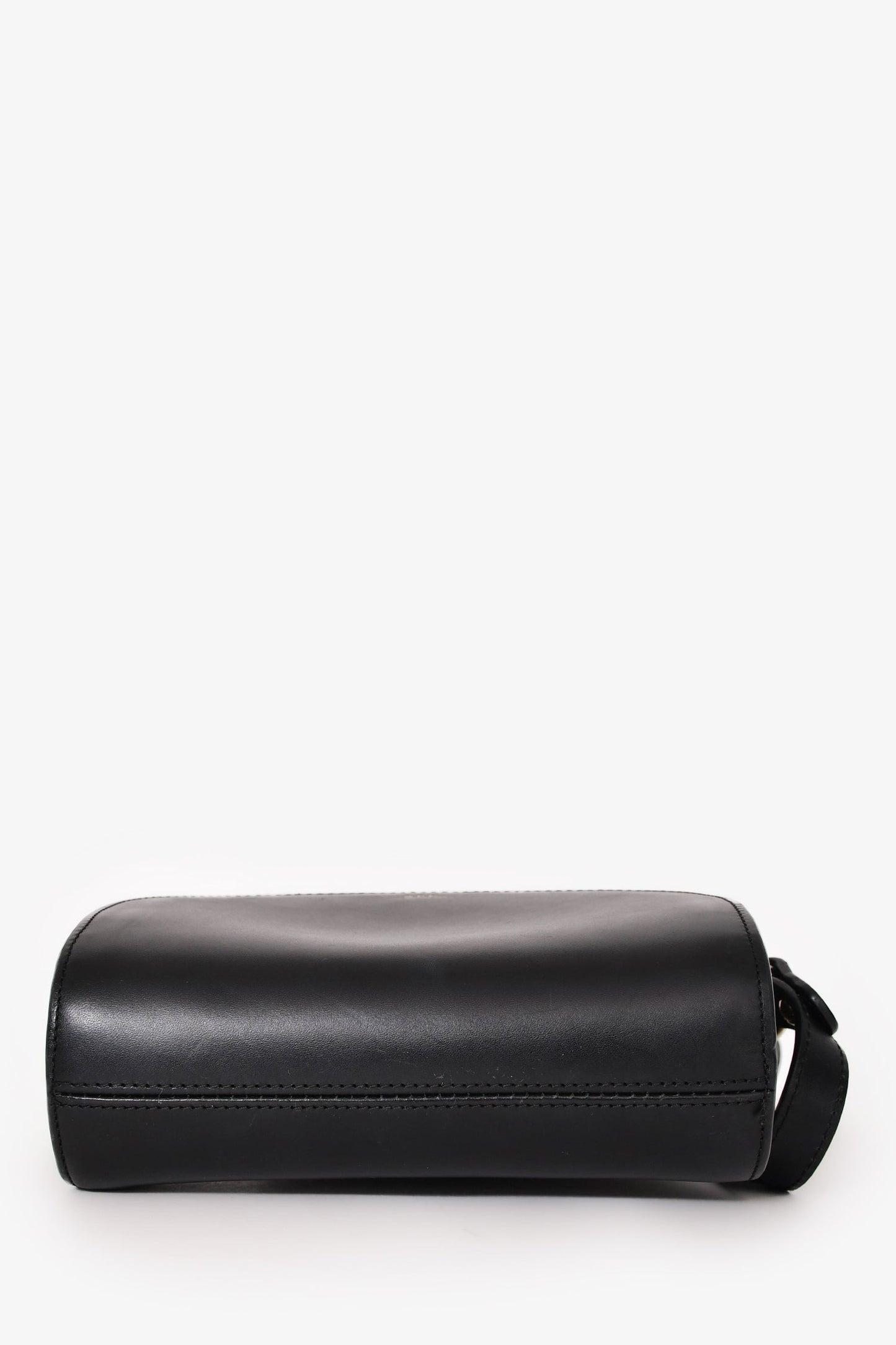 A.P.C. Black Leather Demi Lune Crossbody Bag