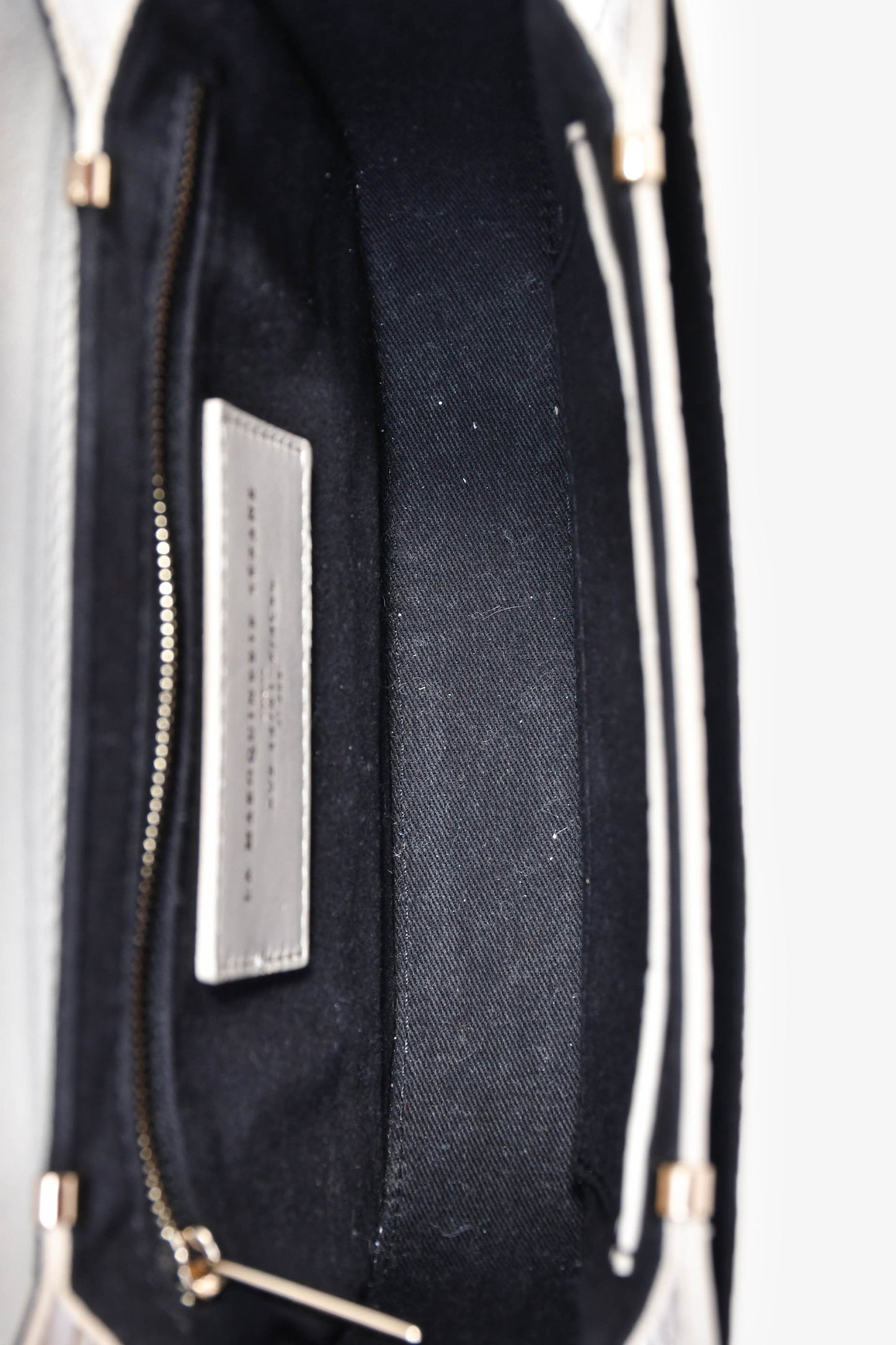Sezane White Croc Embossed 'Claude' Crossbody Bag