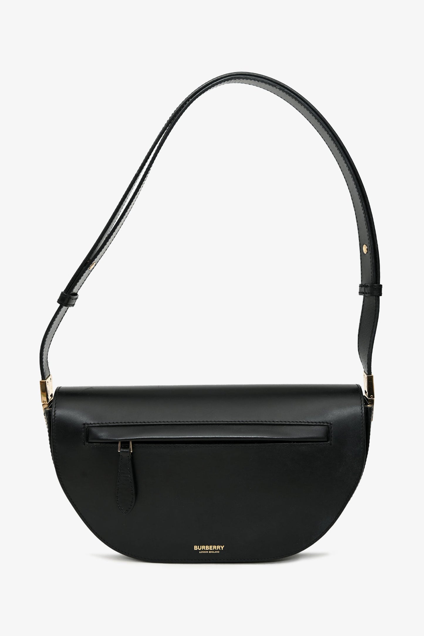 Burberry Black Leather Olympia Crossbody Bag