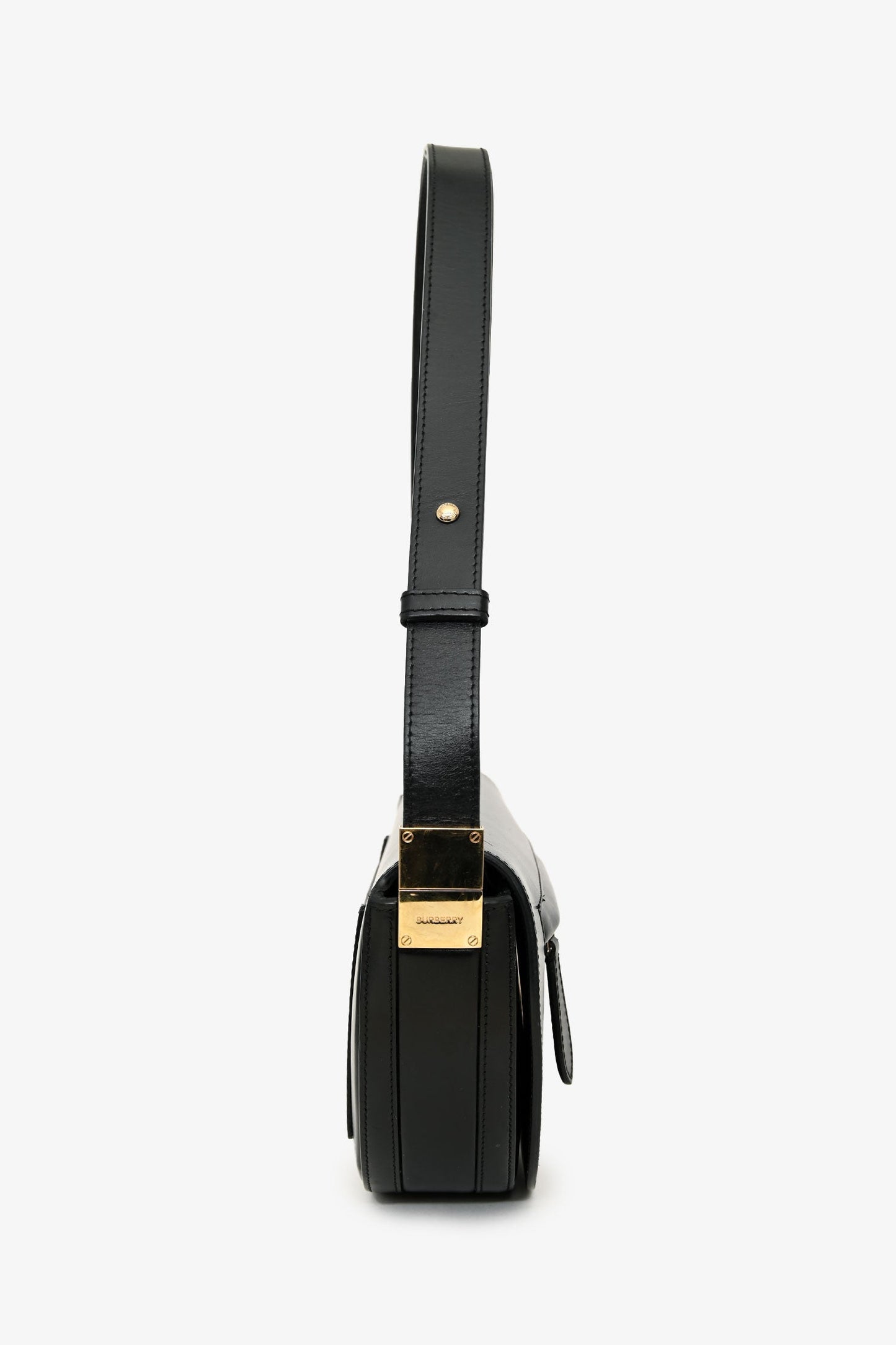 Burberry Black Leather Olympia Crossbody Bag