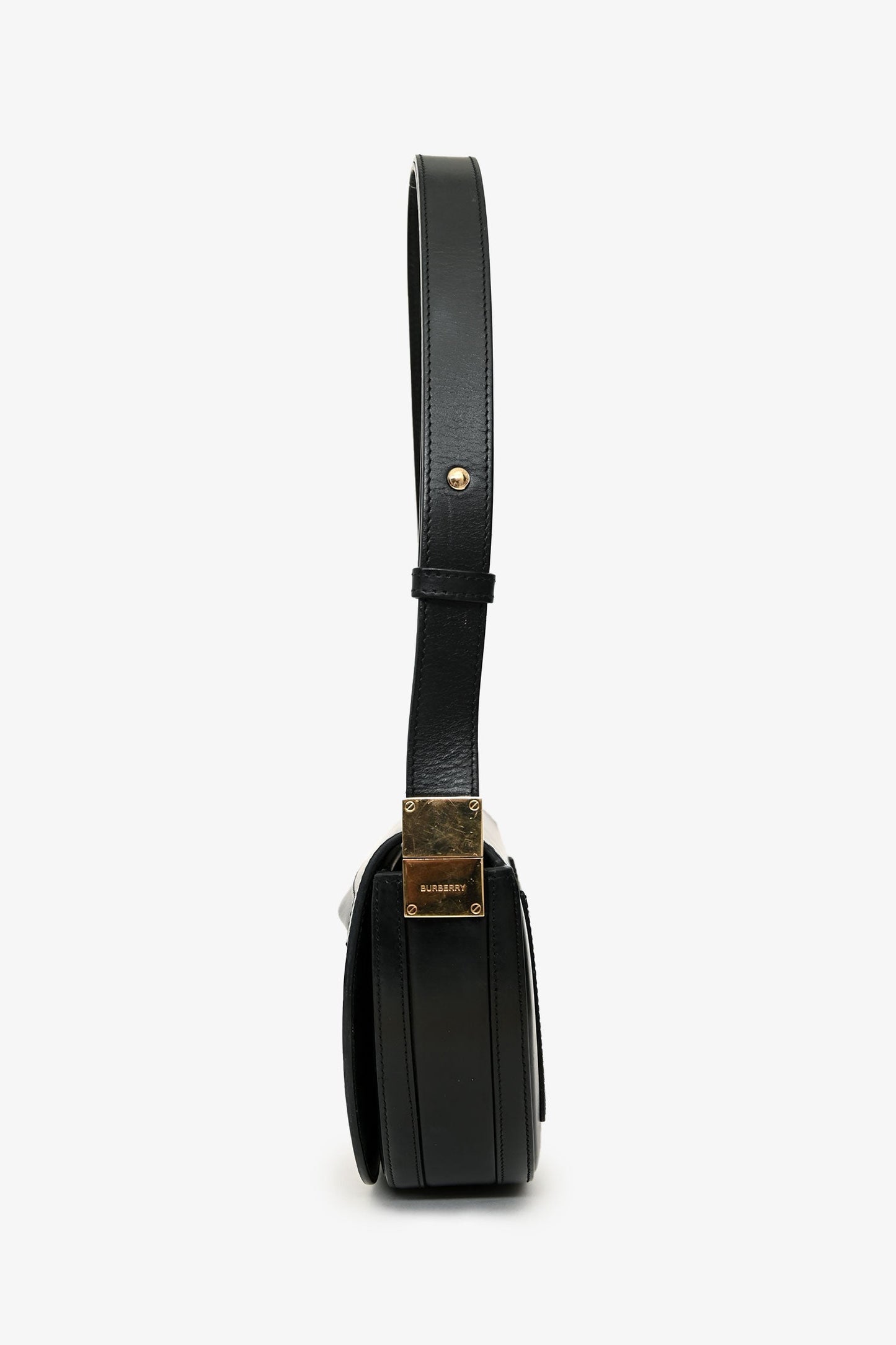 Burberry Black Leather Olympia Crossbody Bag