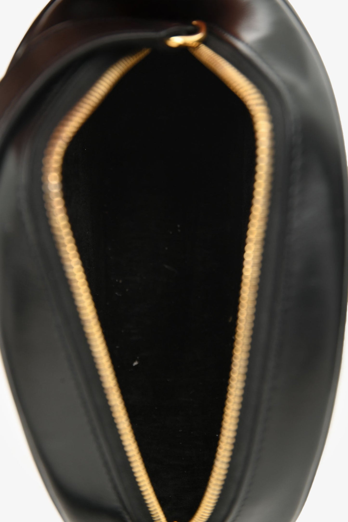Celine Black Leather Cuir Triomphe Oval Crossbody Bag