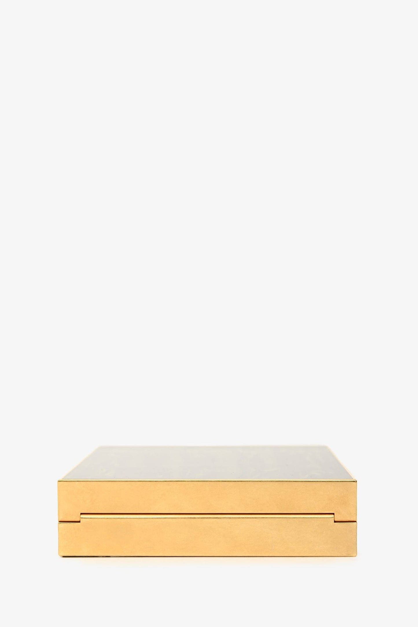 Saint Laurent Green Tuxedo Pexiglass Gold Metal Box Bag