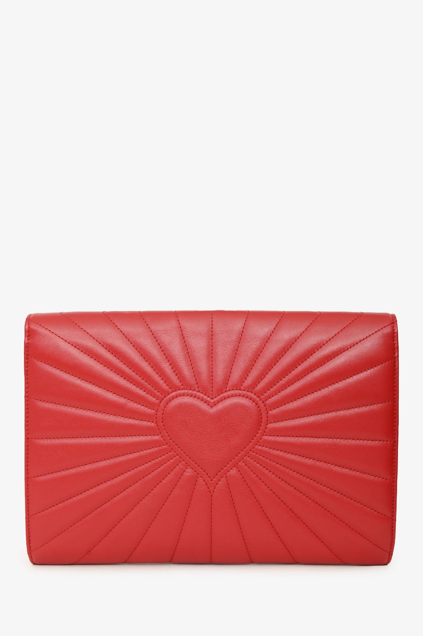 Gucci Red Leather Quilted Queen Margaret Clutch