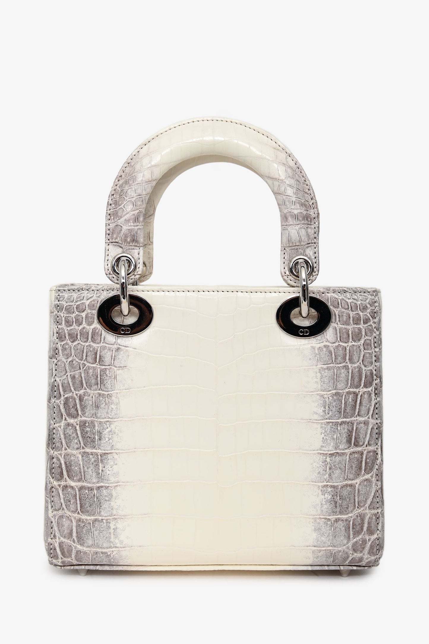 Christian Dior 2021 Niloticus Himalayan Crocodile Leather Small Lady Dior Top Handle