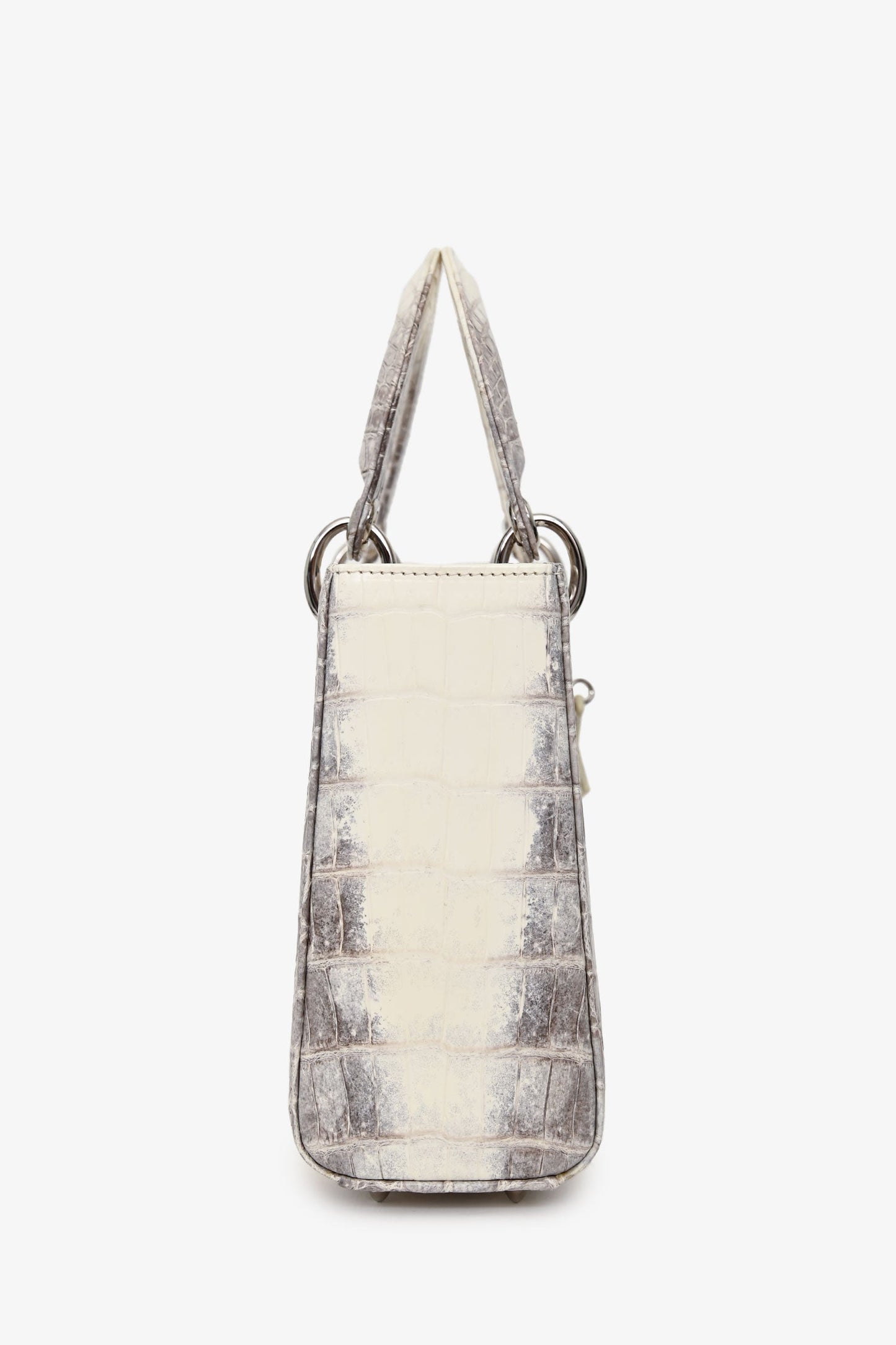 Christian Dior 2021 Niloticus Himalayan Crocodile Leather Small Lady Dior Top Handle