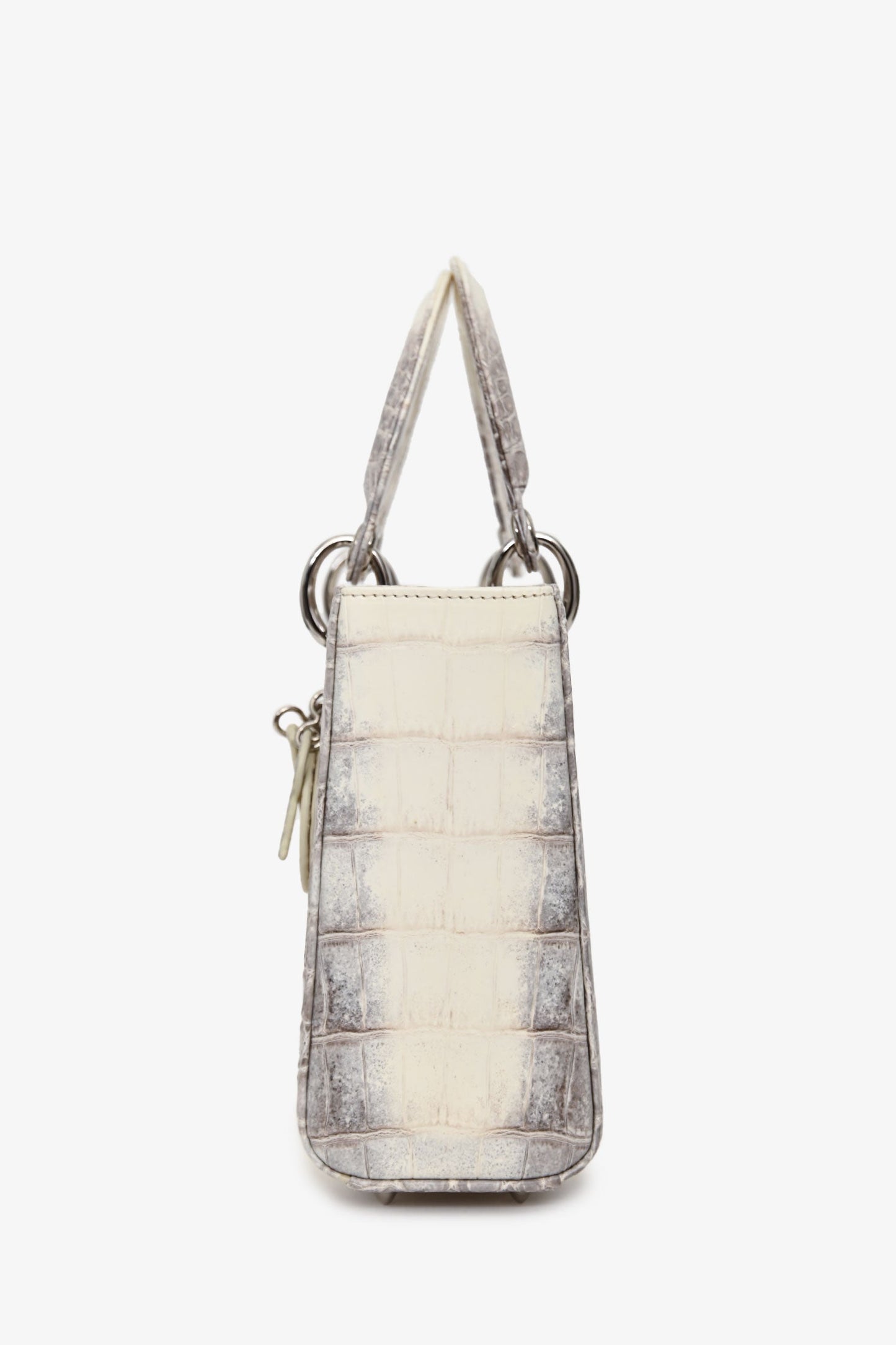 Christian Dior 2021 Niloticus Himalayan Crocodile Leather Small Lady Dior Top Handle