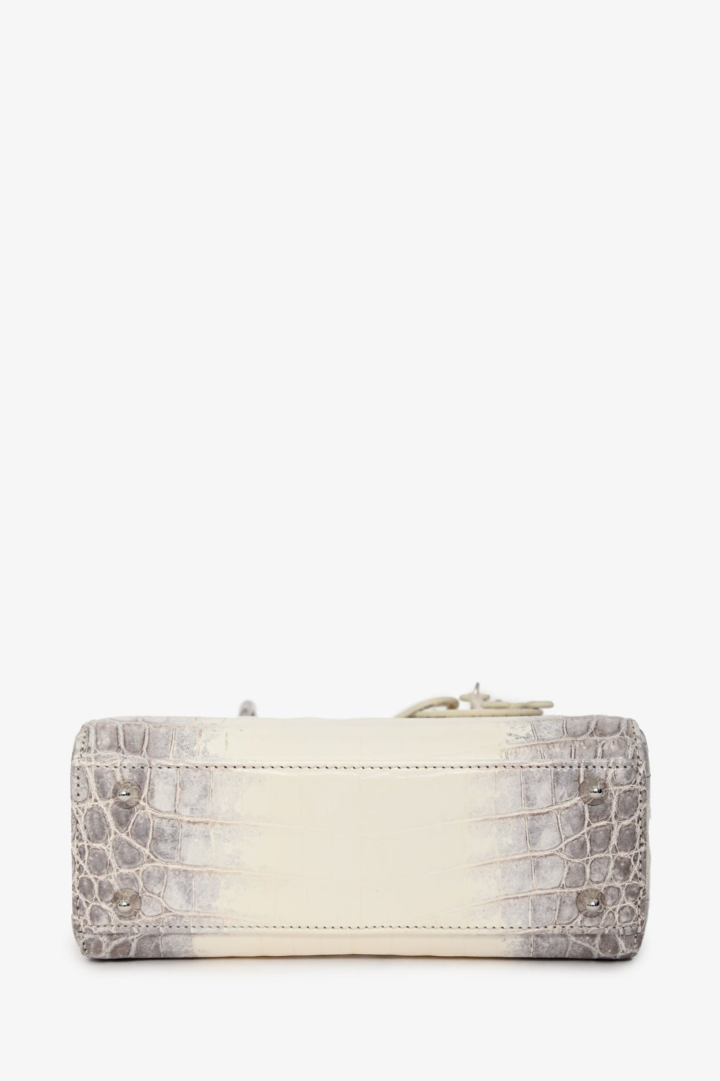 Christian Dior 2021 Niloticus Himalayan Crocodile Leather Small Lady Dior Top Handle