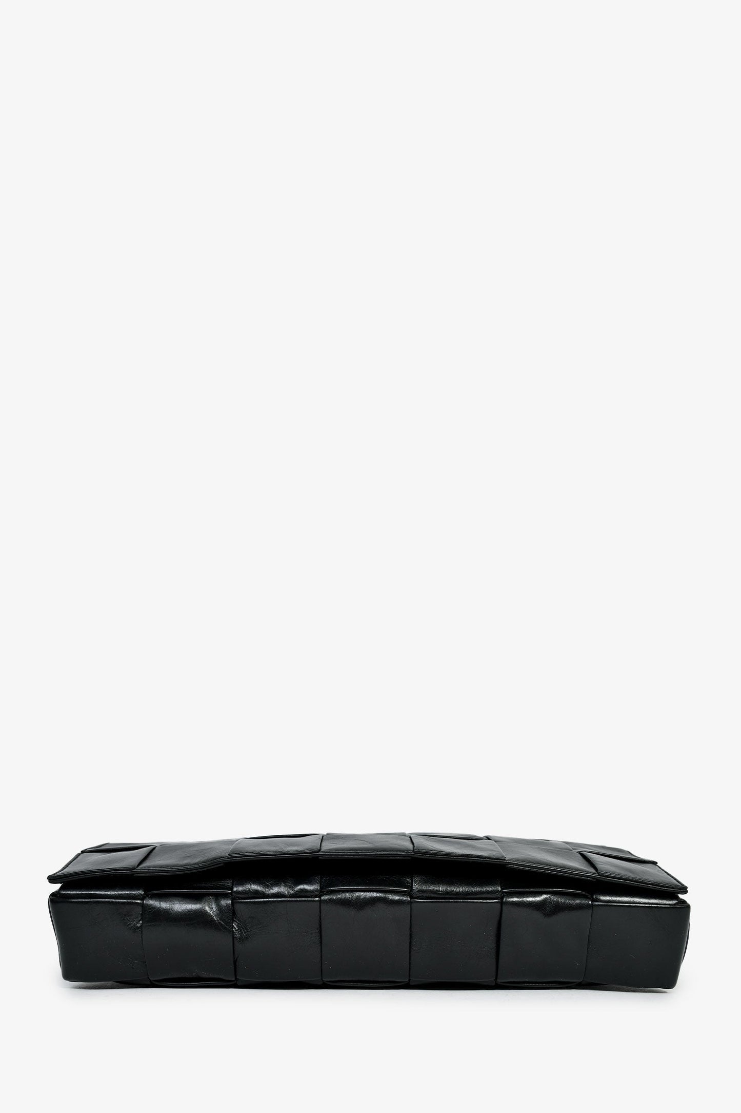 Bottega Veneta Black Leather Intrecciato 'The Stretch Cassette' Belt Bag With Zip Pouch