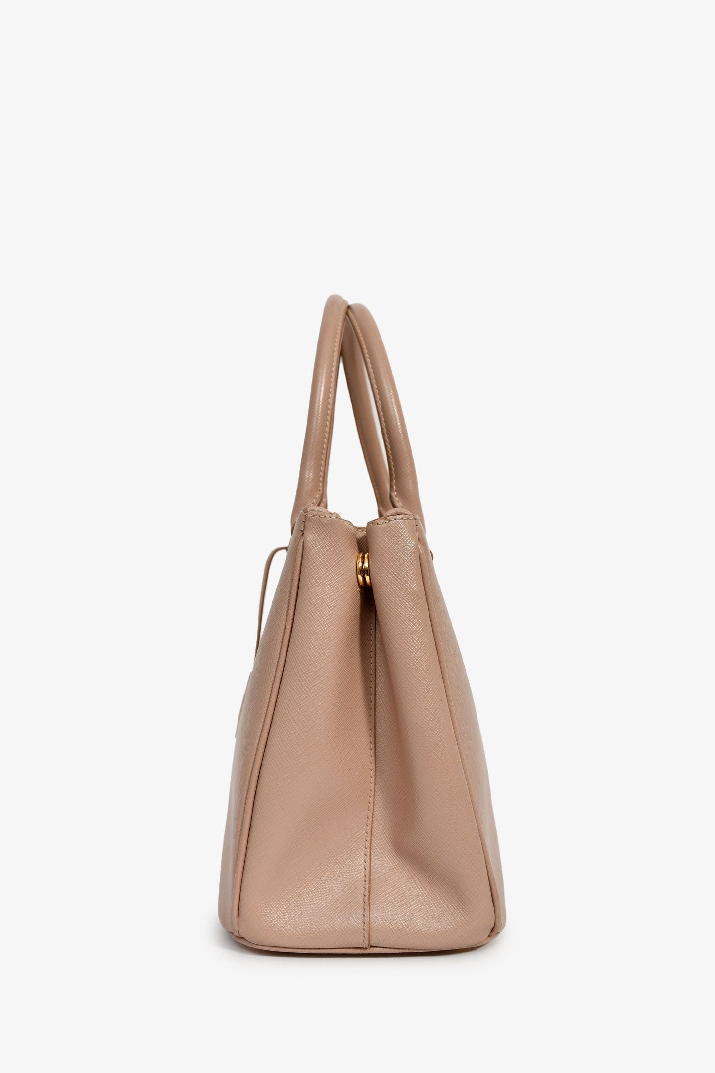 Prada Blush Pink Saffiano Leather Medium Double Zip Galleria Tote