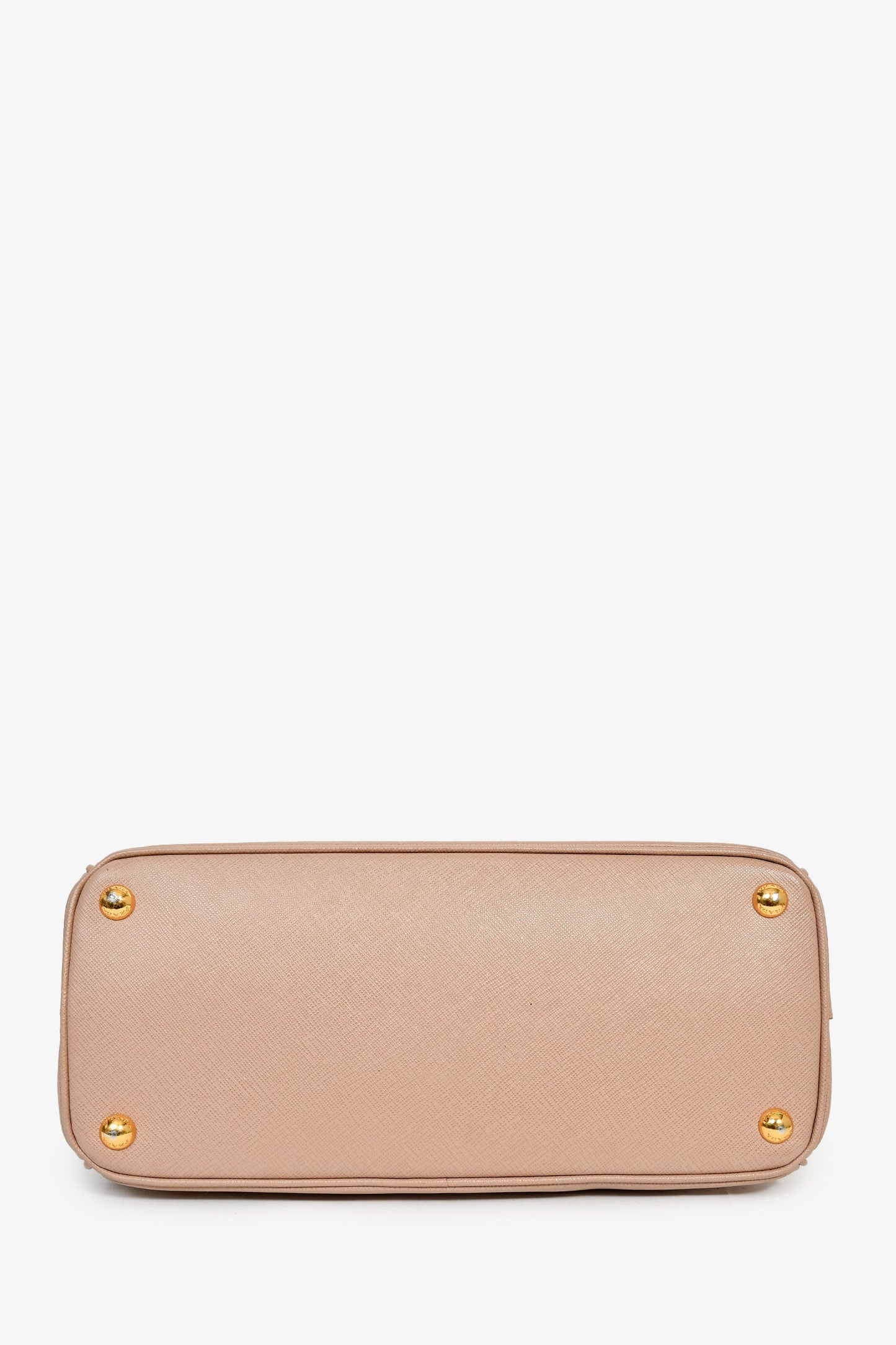 Prada Blush Pink Saffiano Leather Medium Double Zip Galleria Tote