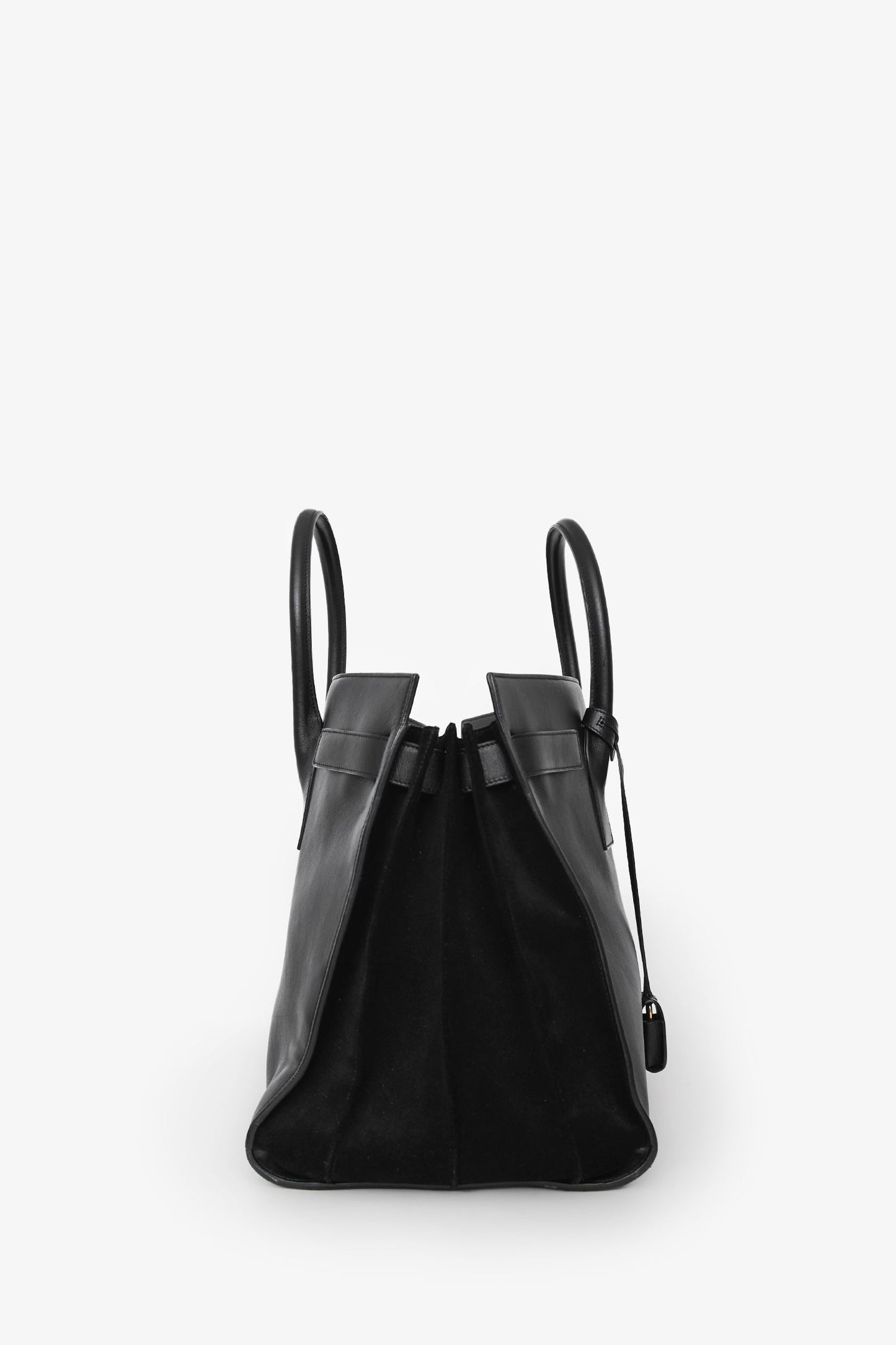 Saint Laurent Black Suede/Leather Large Sac De Jour Tote
